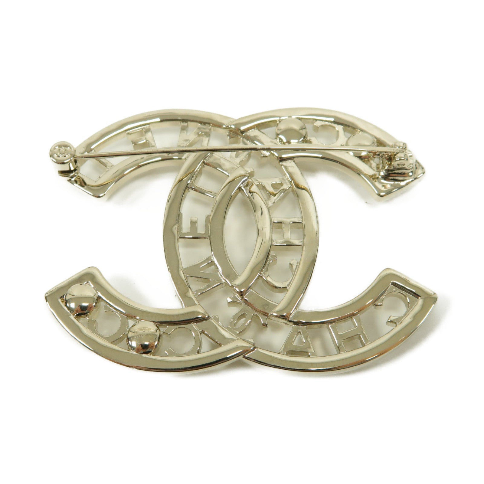 CHANEL 金屬Brooch胸針銀色