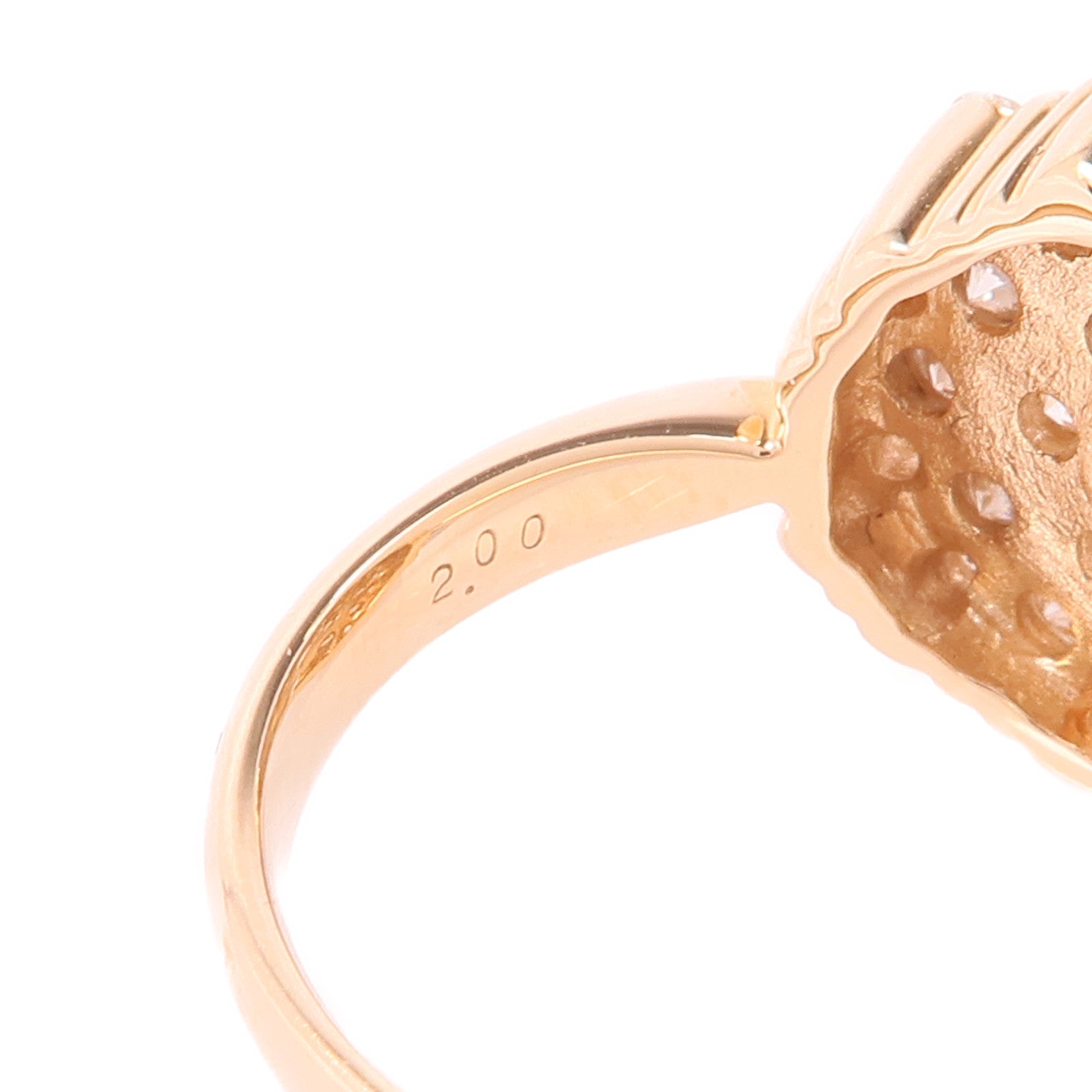 JEWELRY 【激減優惠】18K玫瑰金Diamond Ring鑽石戒指US#4.5