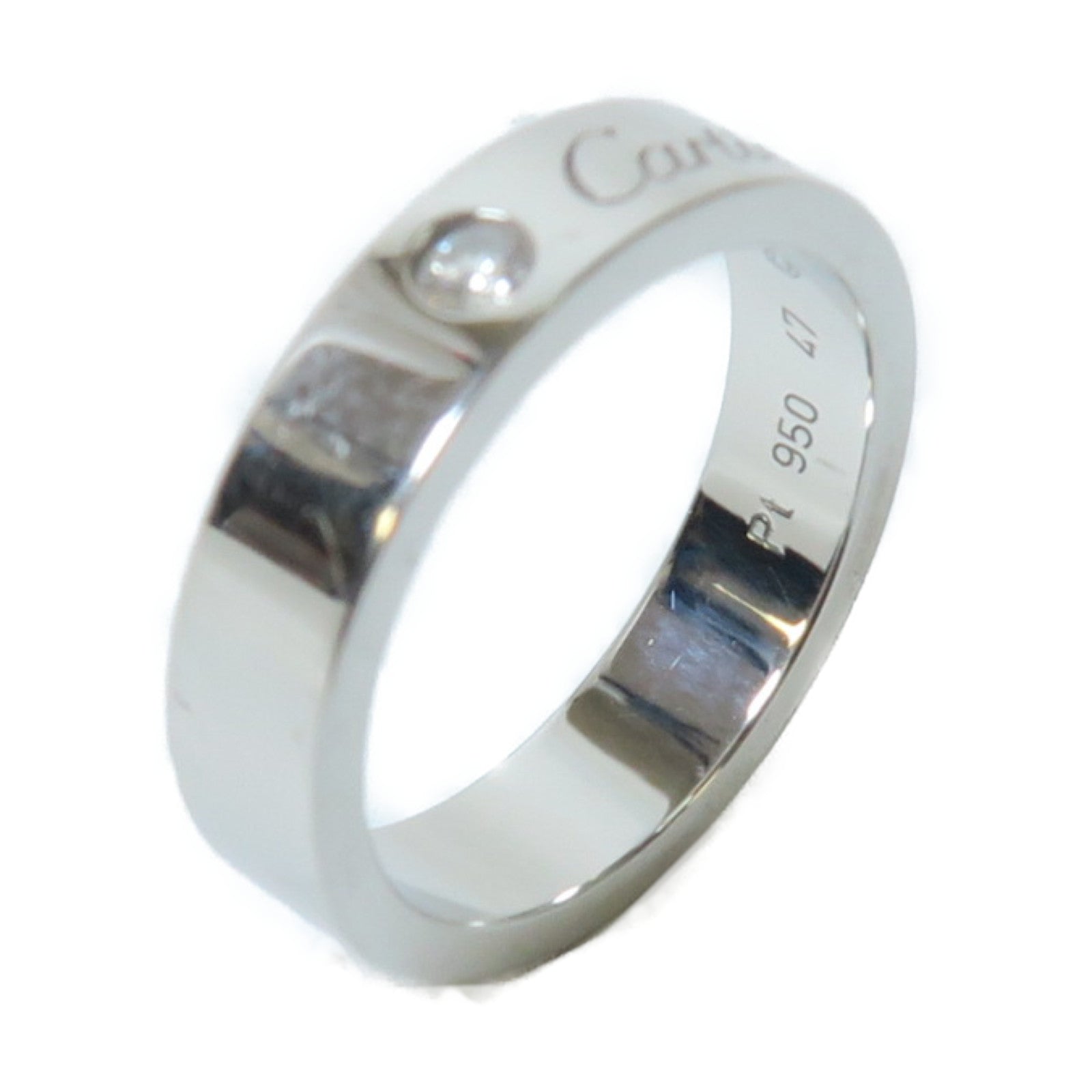 CARTIER 【激減優惠】PT950鉑金Wedding Ring戒指US#4