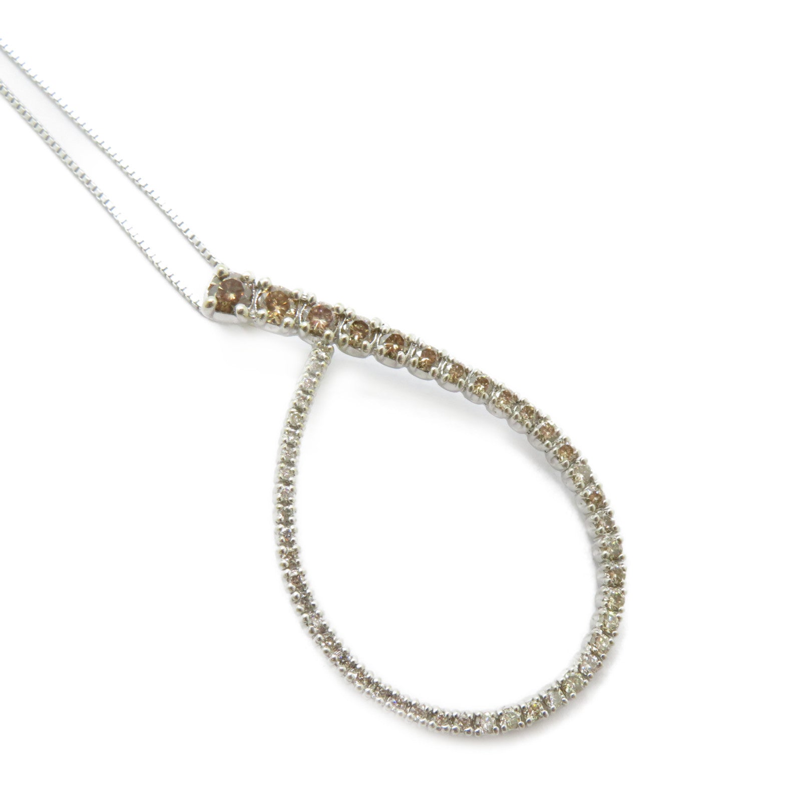 JEWELRY 18K白金Diamond Necklace 1.40ct鑽石項鍊
