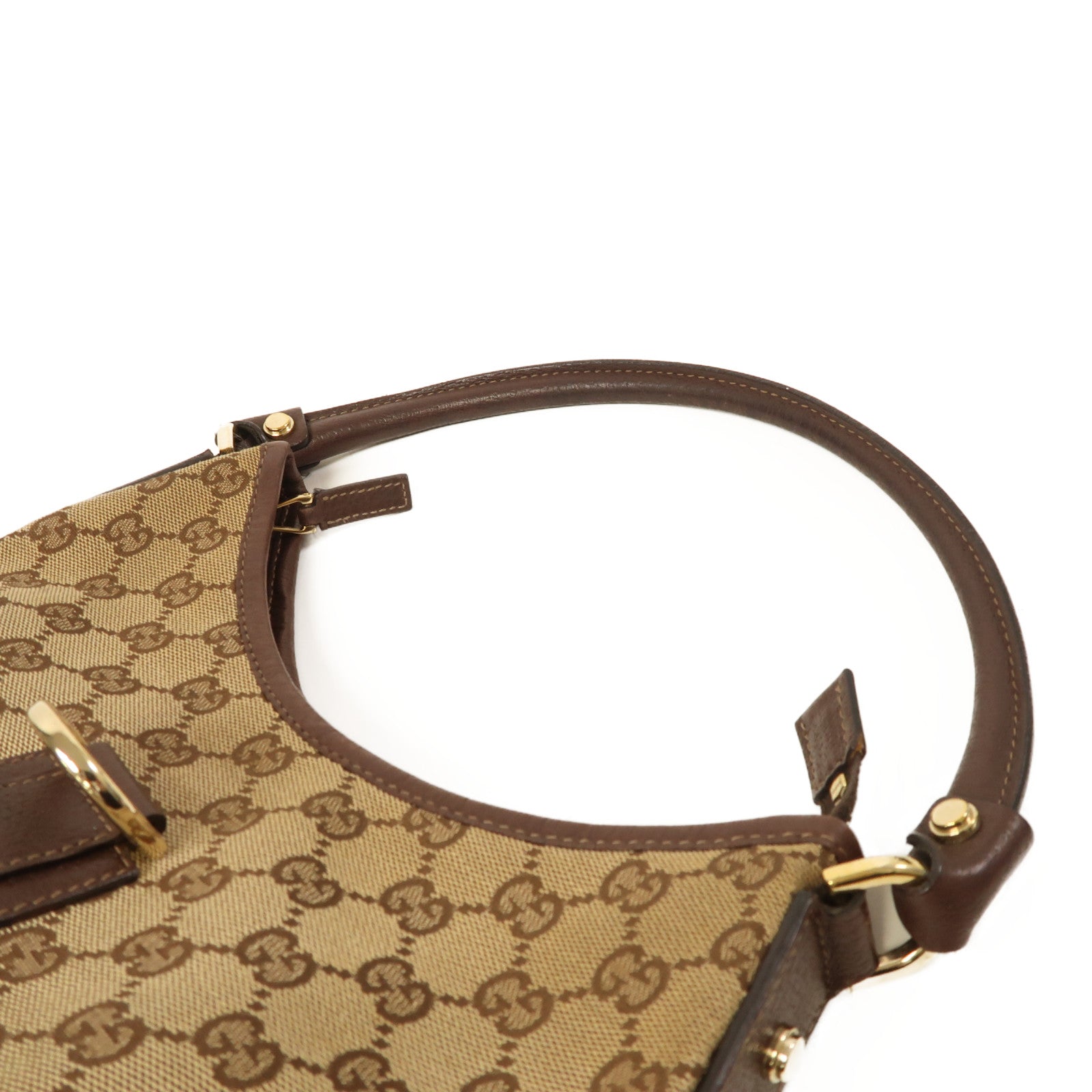 GUCCI 帆布Abbey金扣肩背袋
