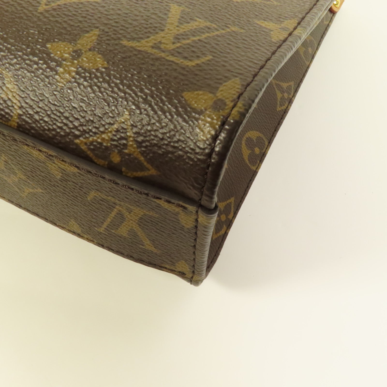 LOUIS VUITTON Monogram Sac Plat BB金扣手挽肩背兩用袋