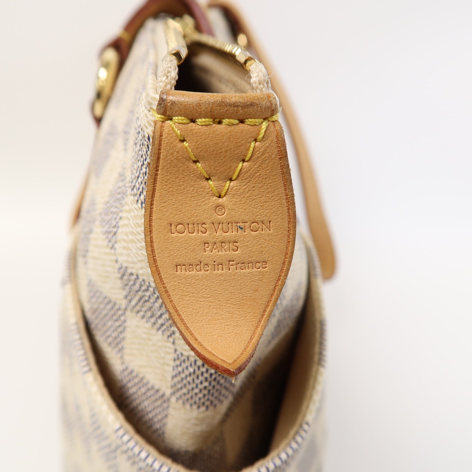 LOUIS VUITTON 【激減優惠】Damier Azur Totally PM金扣肩背袋白色