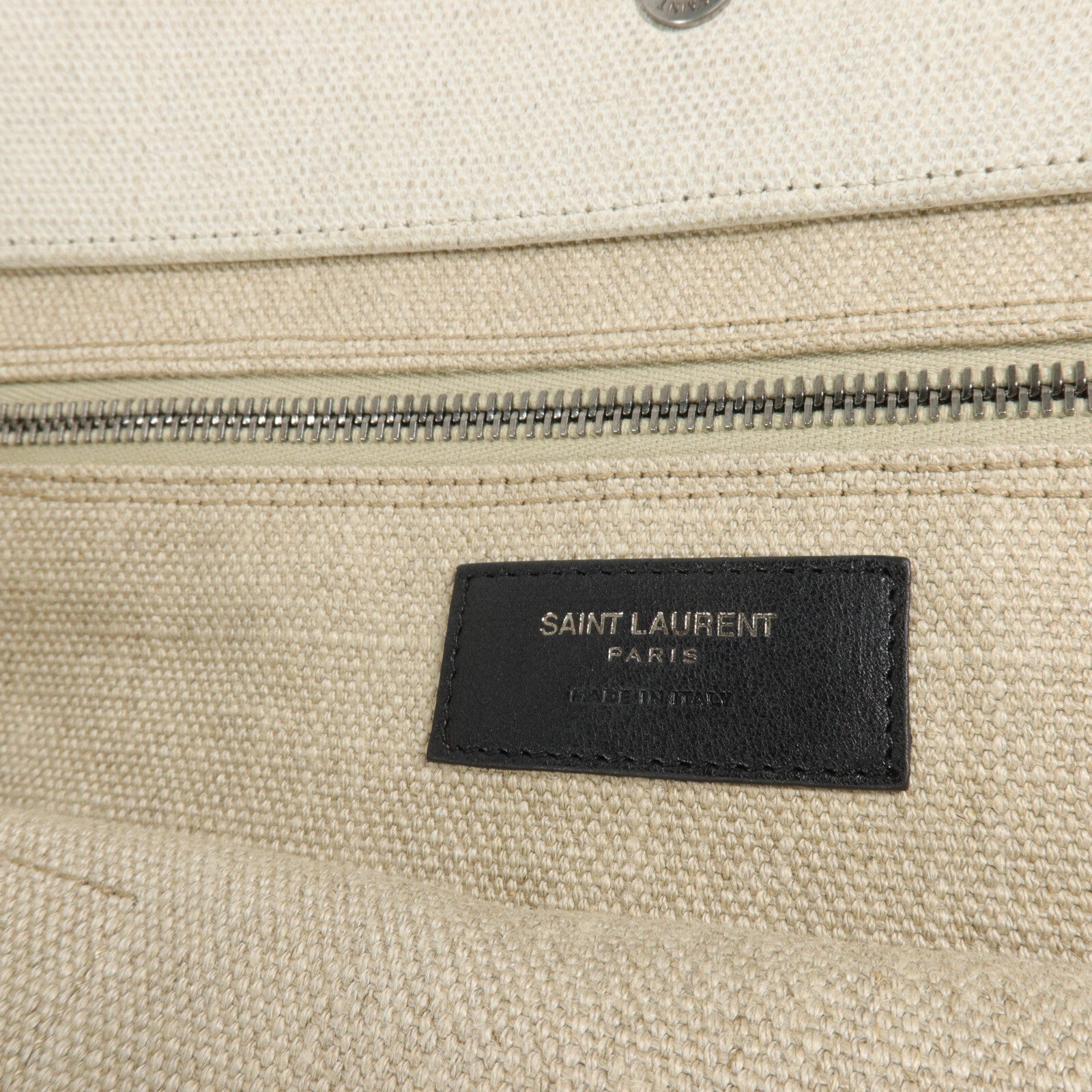 SAINT LAURENT 帆布Rive Gauche Large手挽袋