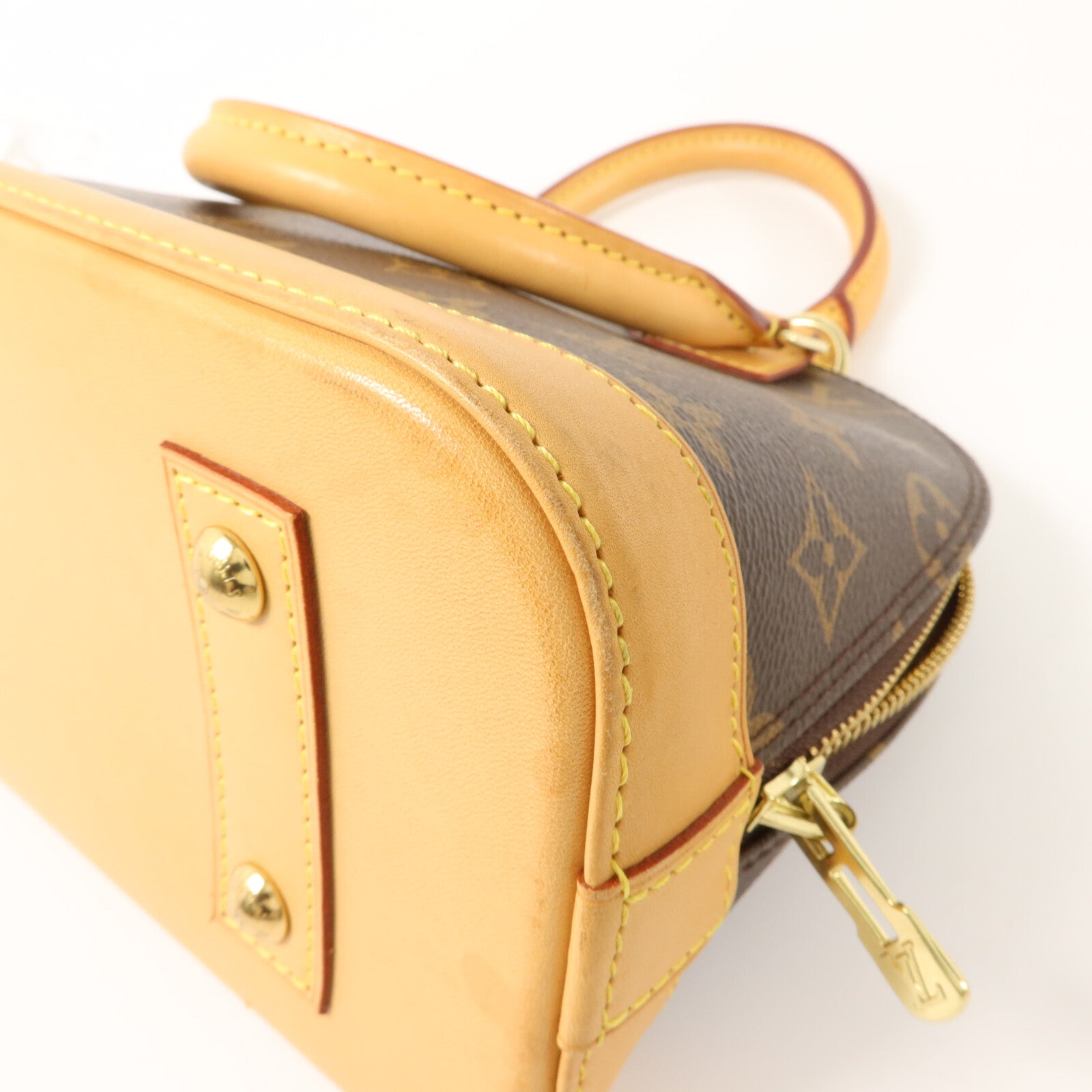 LOUIS VUITTON Monogram Alma BB金扣手挽肩背兩用袋