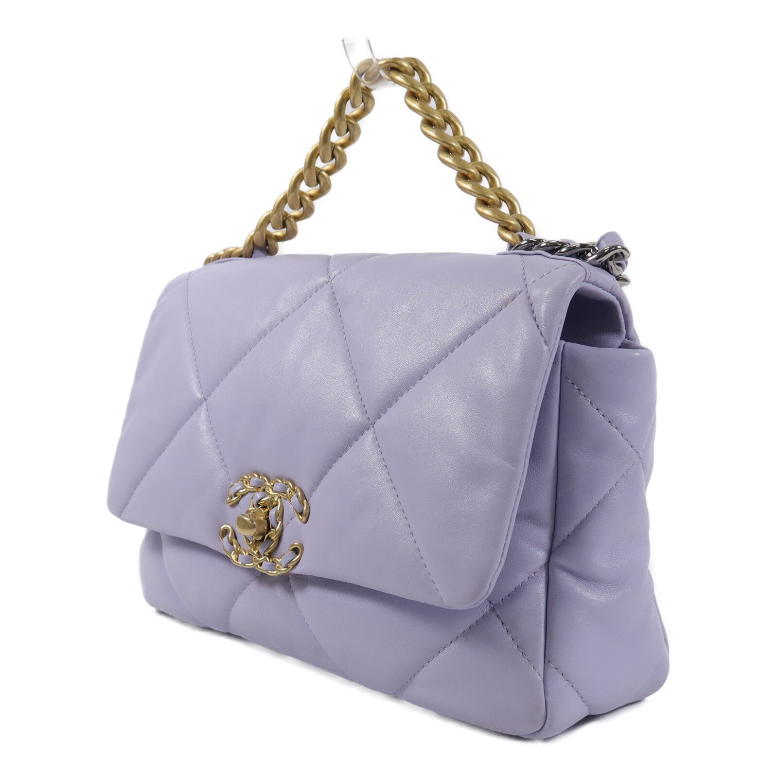 CHANEL 羊皮皮革Chanel 19手挽肩背兩用袋