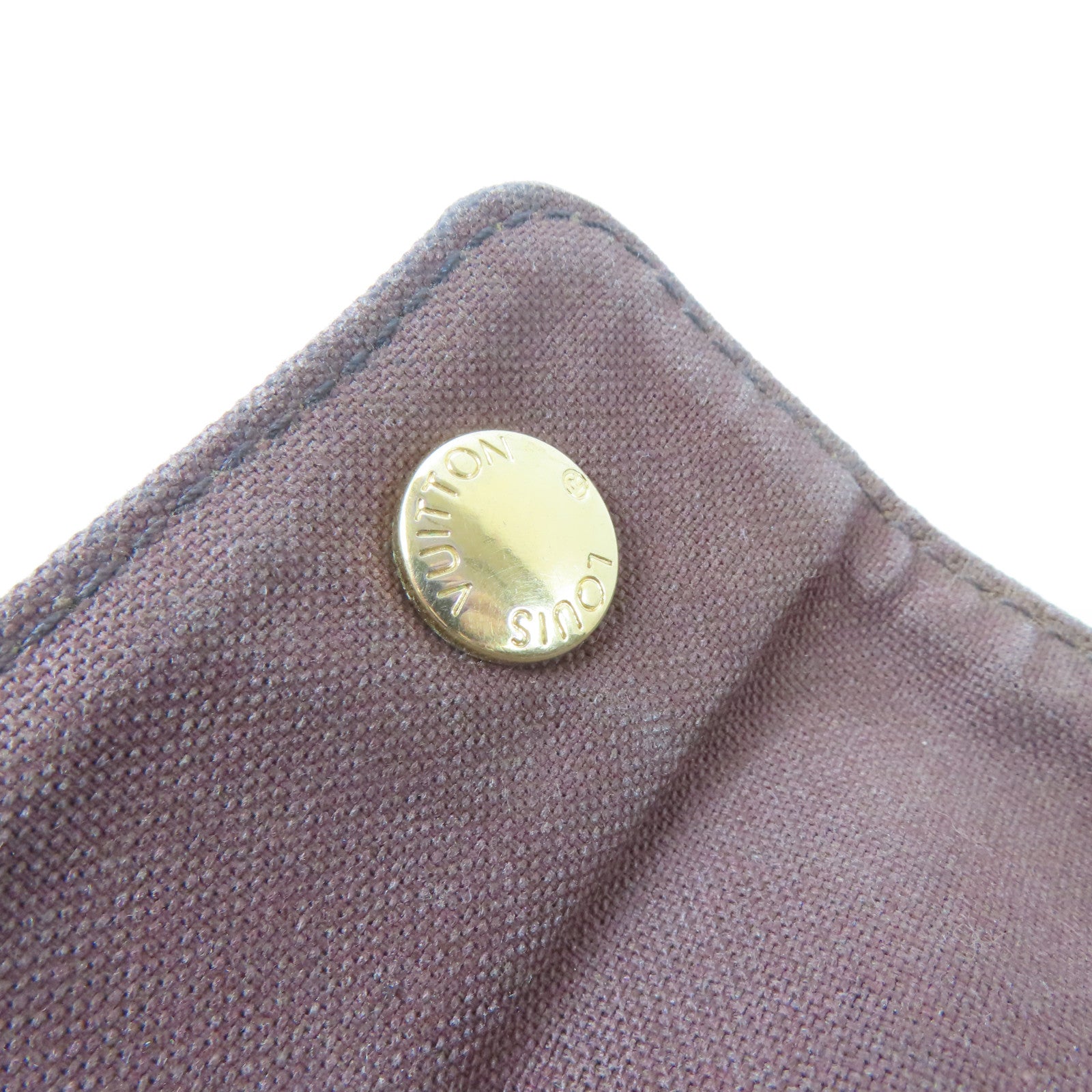LOUIS VUITTON Damier Naviglio金扣肩背袋啡色