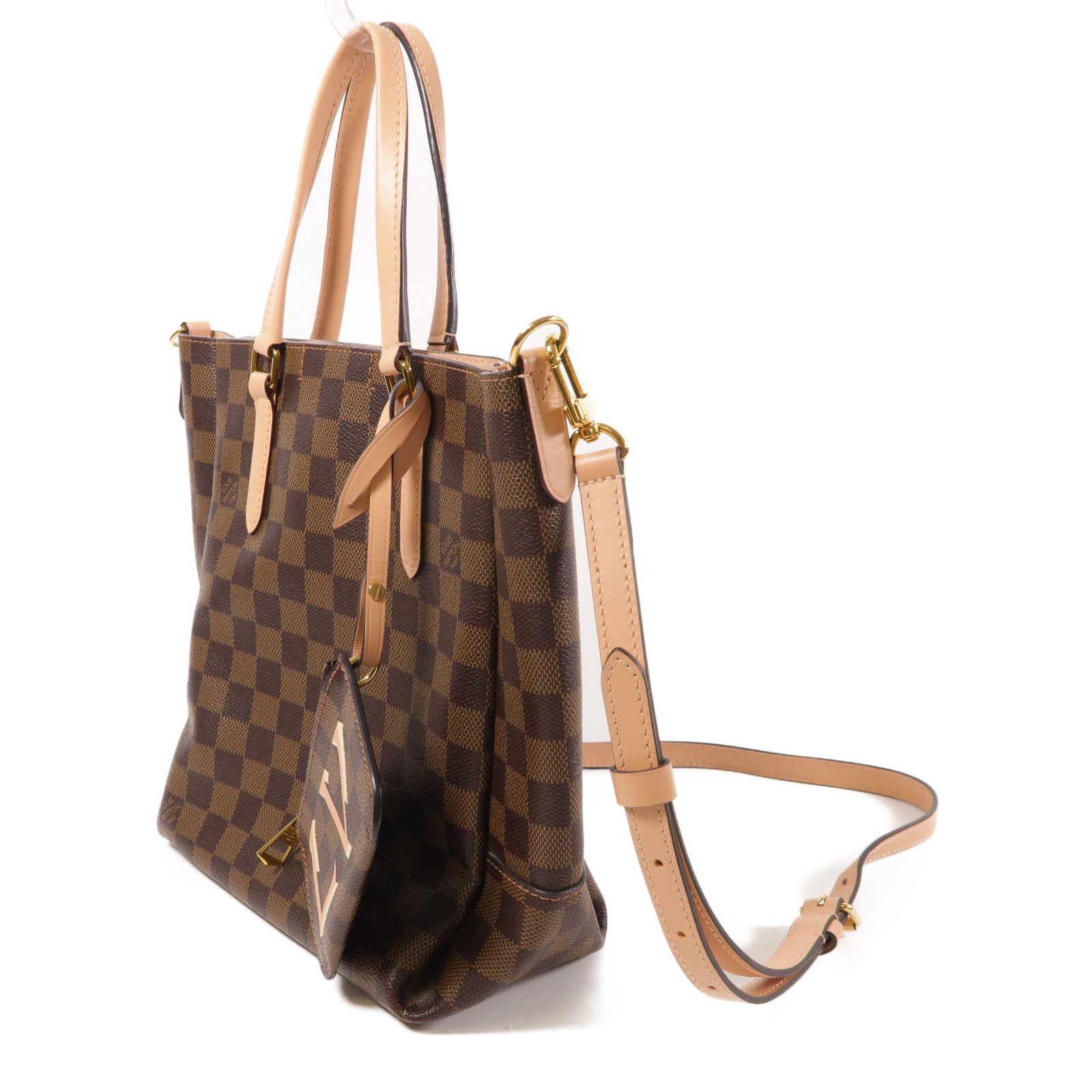 LOUIS VUITTON 【激減優惠】Damier Belmont NV PM金扣手挽肩背兩用袋