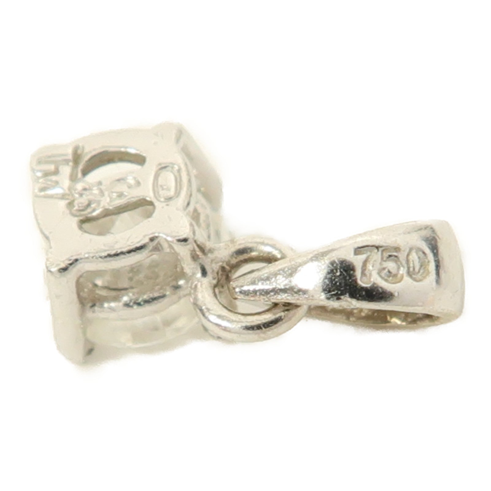 JEWELRY 18K白金Pendant0.30ct鑽石吊墜銀色