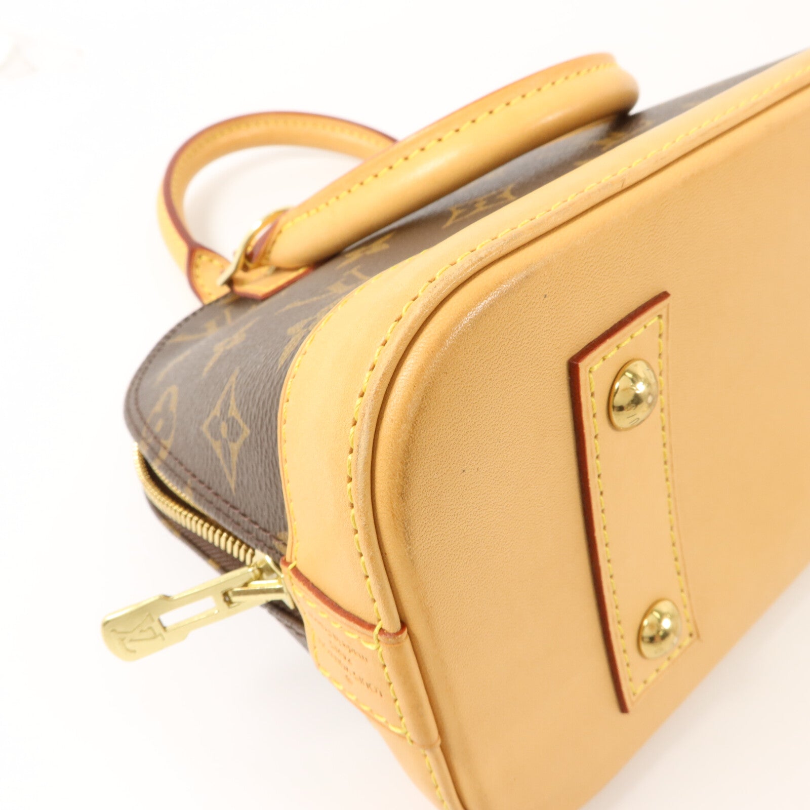 LOUIS VUITTON Monogram Alma BB金扣手挽肩背兩用袋