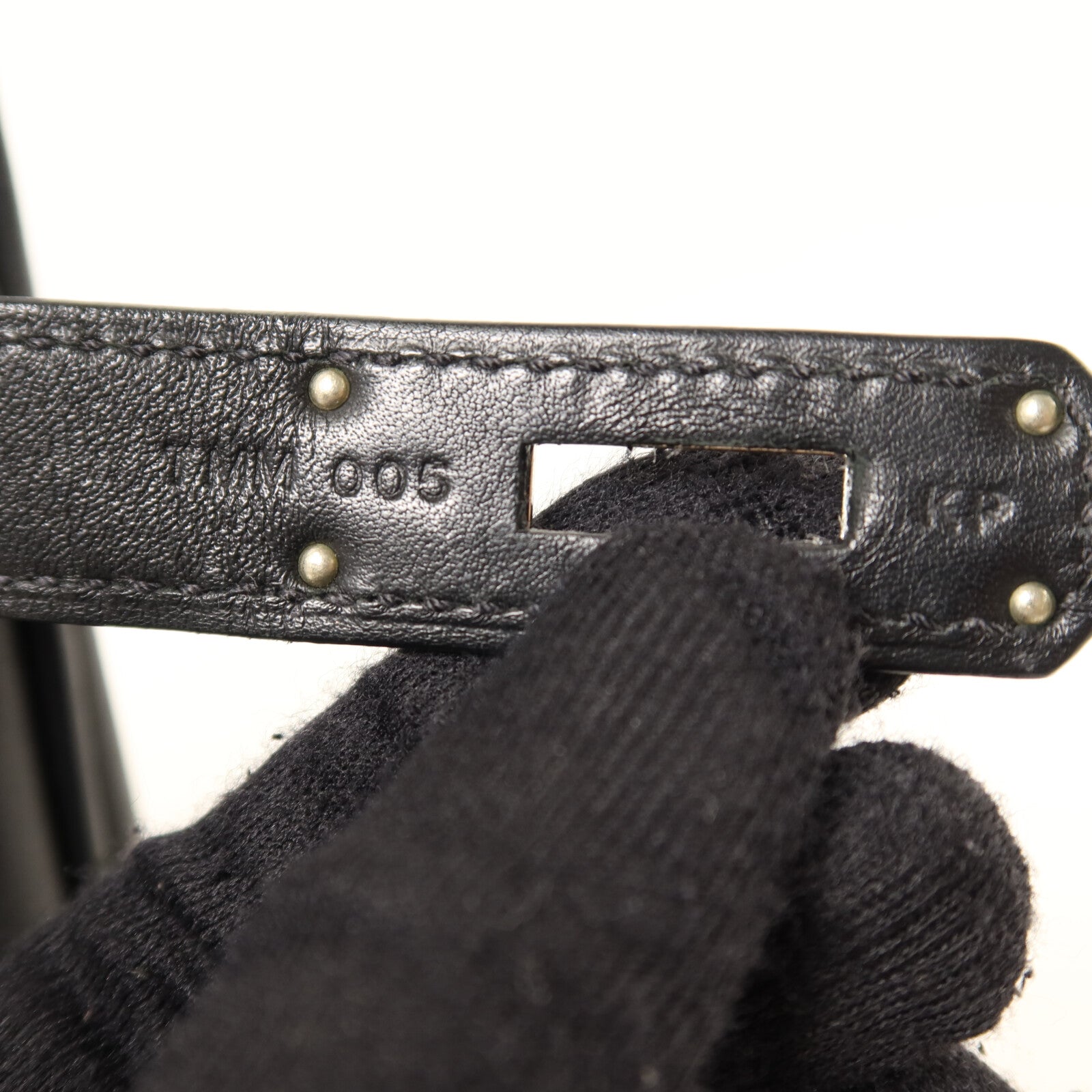 HERMES Swift皮革Mini Berline銀扣肩背袋Noir