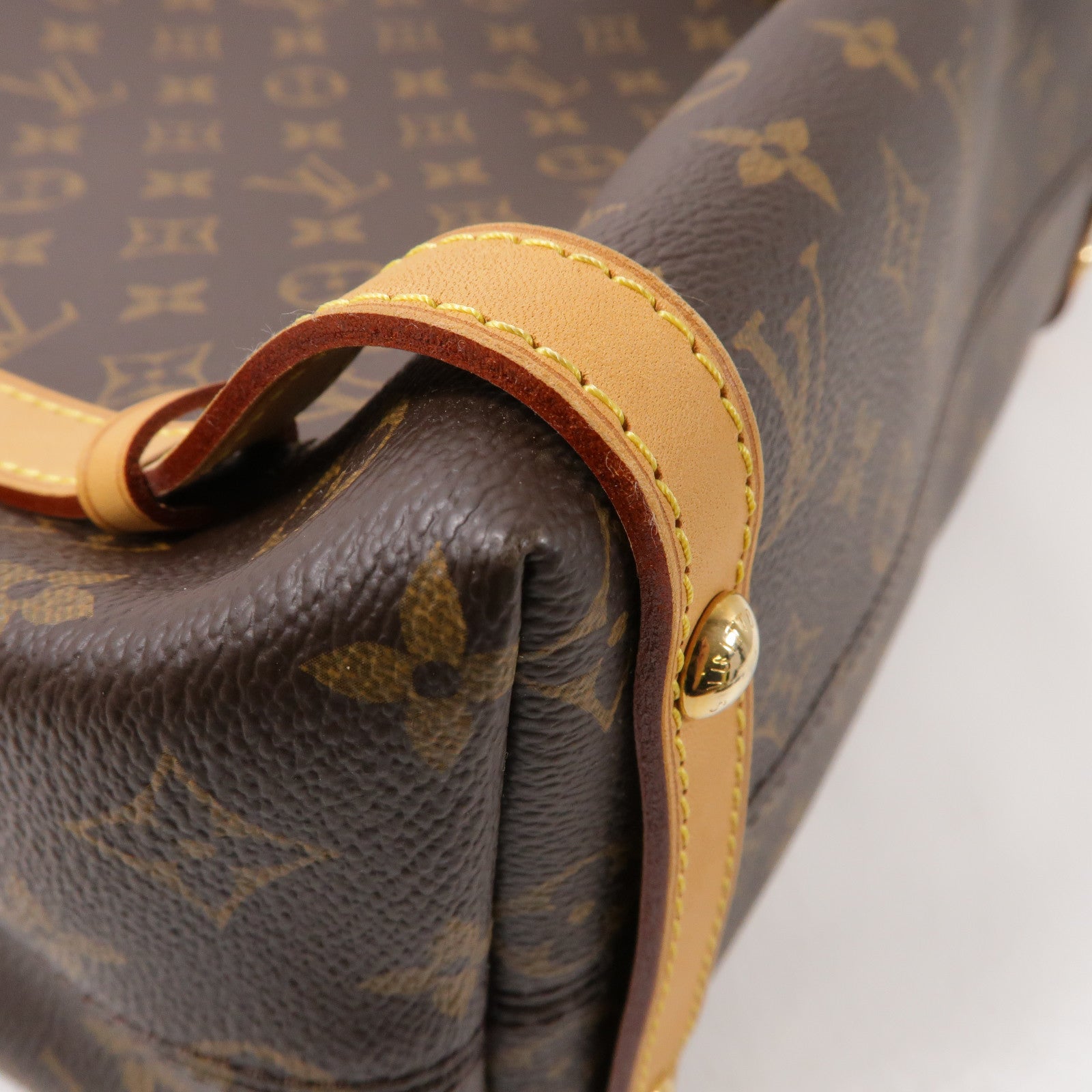 LOUIS VUITTON Monogram Tuileries Tote Bag金扣肩背袋啡色