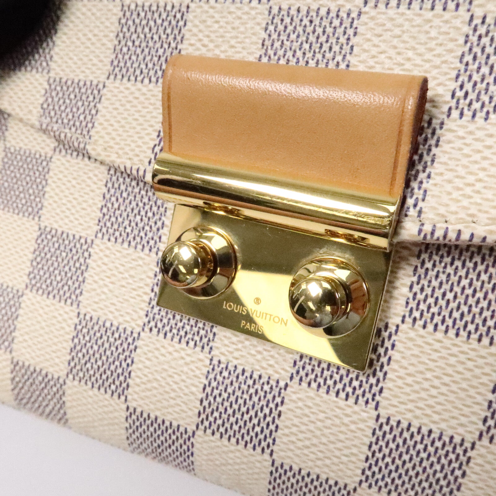 LOUIS VUITTON Damier Azur Croisette手挽肩背兩用袋