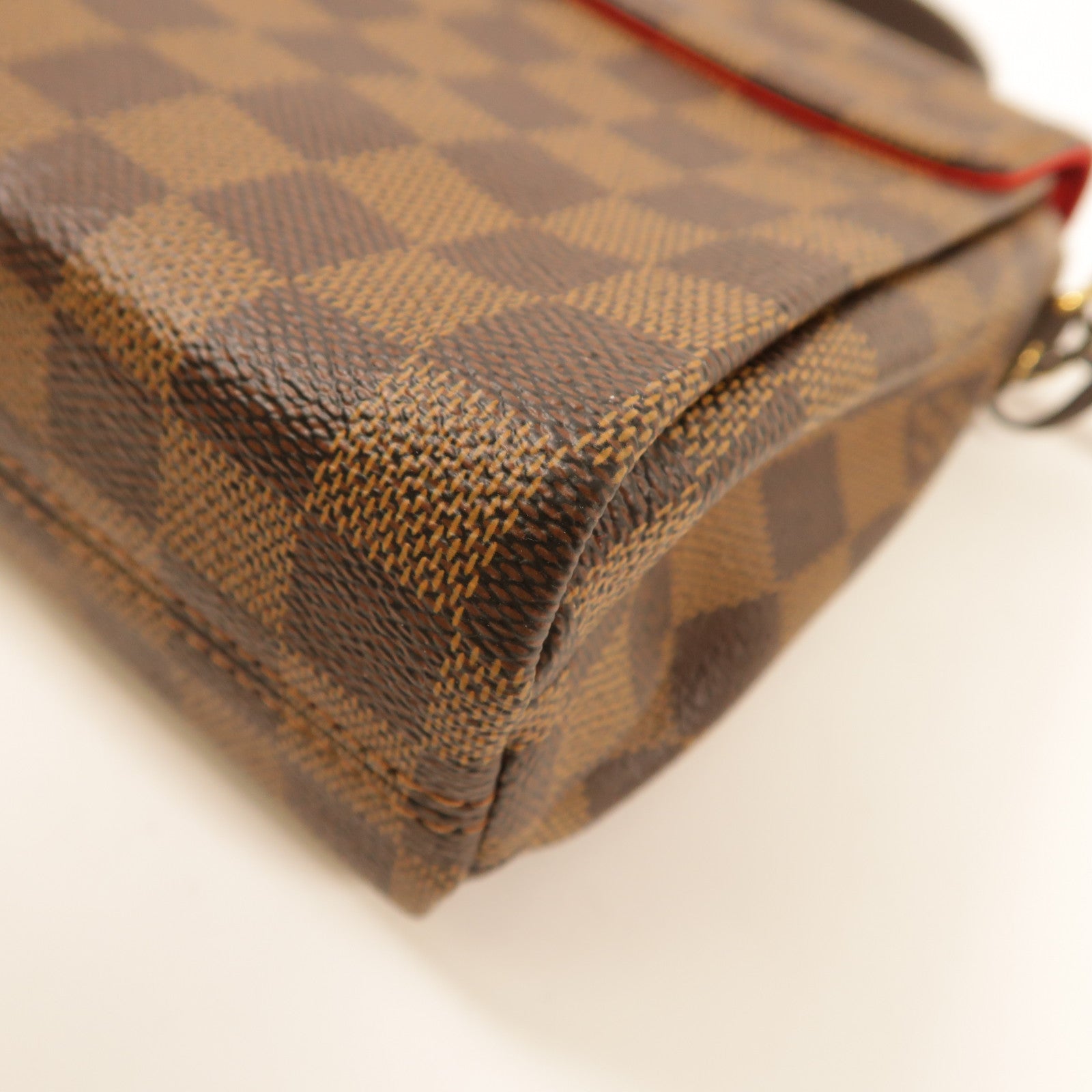 LOUIS VUITTON Damier Croisette金扣手挽肩背兩用袋