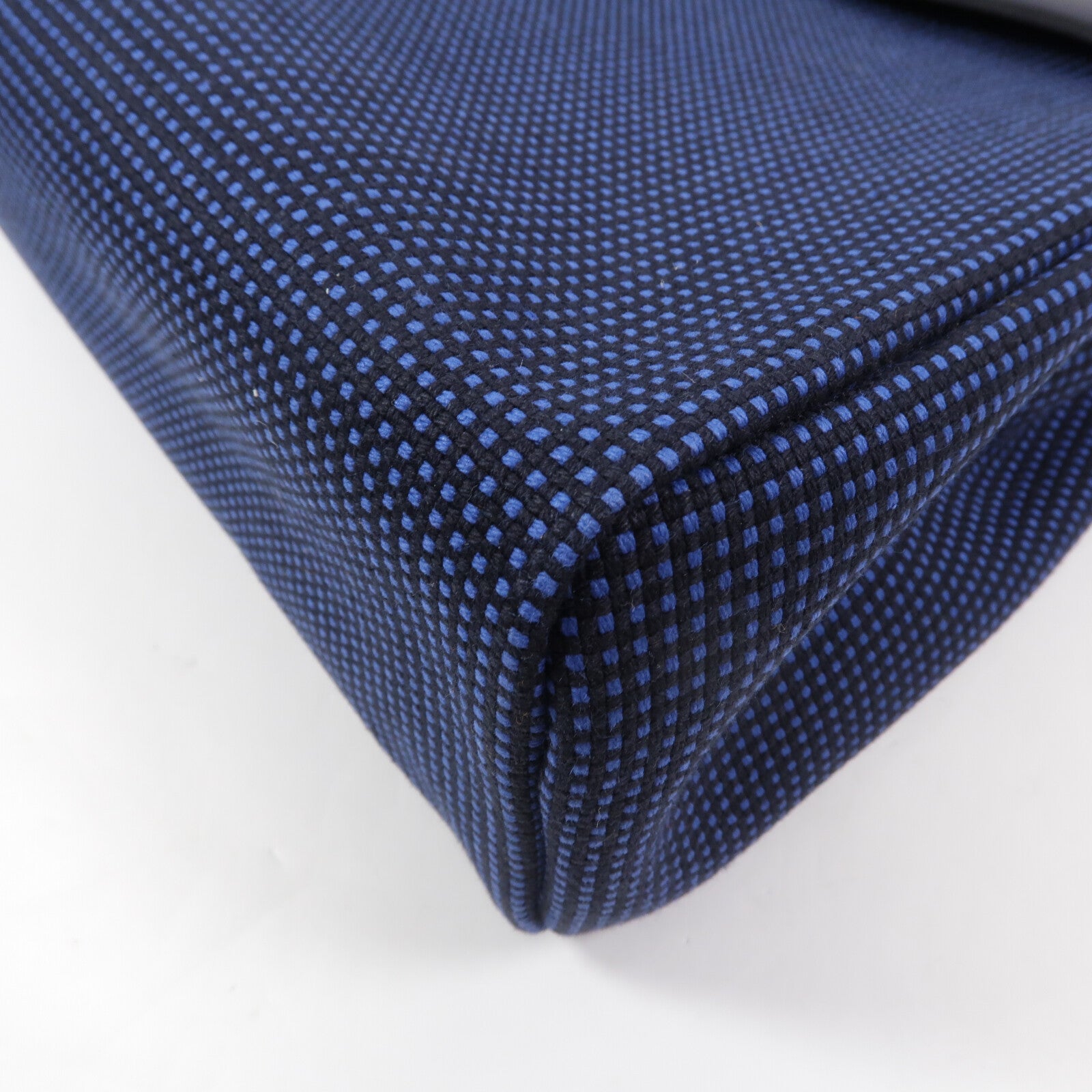 HERMES 帆布Herbag PM手挽肩背兩用袋Bleu Indigo