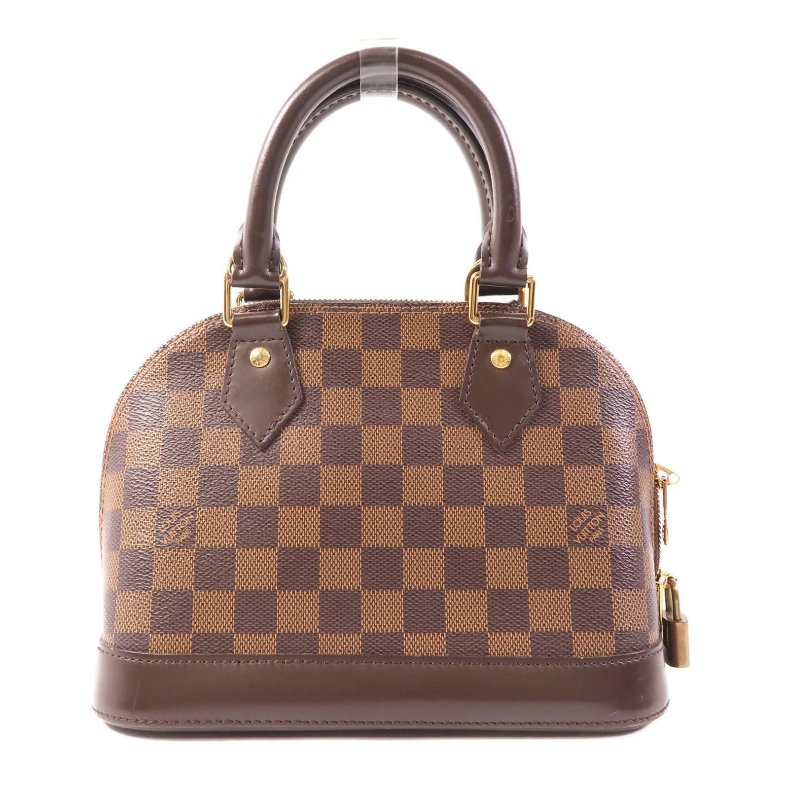 LOUIS VUITTON Damier Alma BB金扣手挽肩背兩用袋