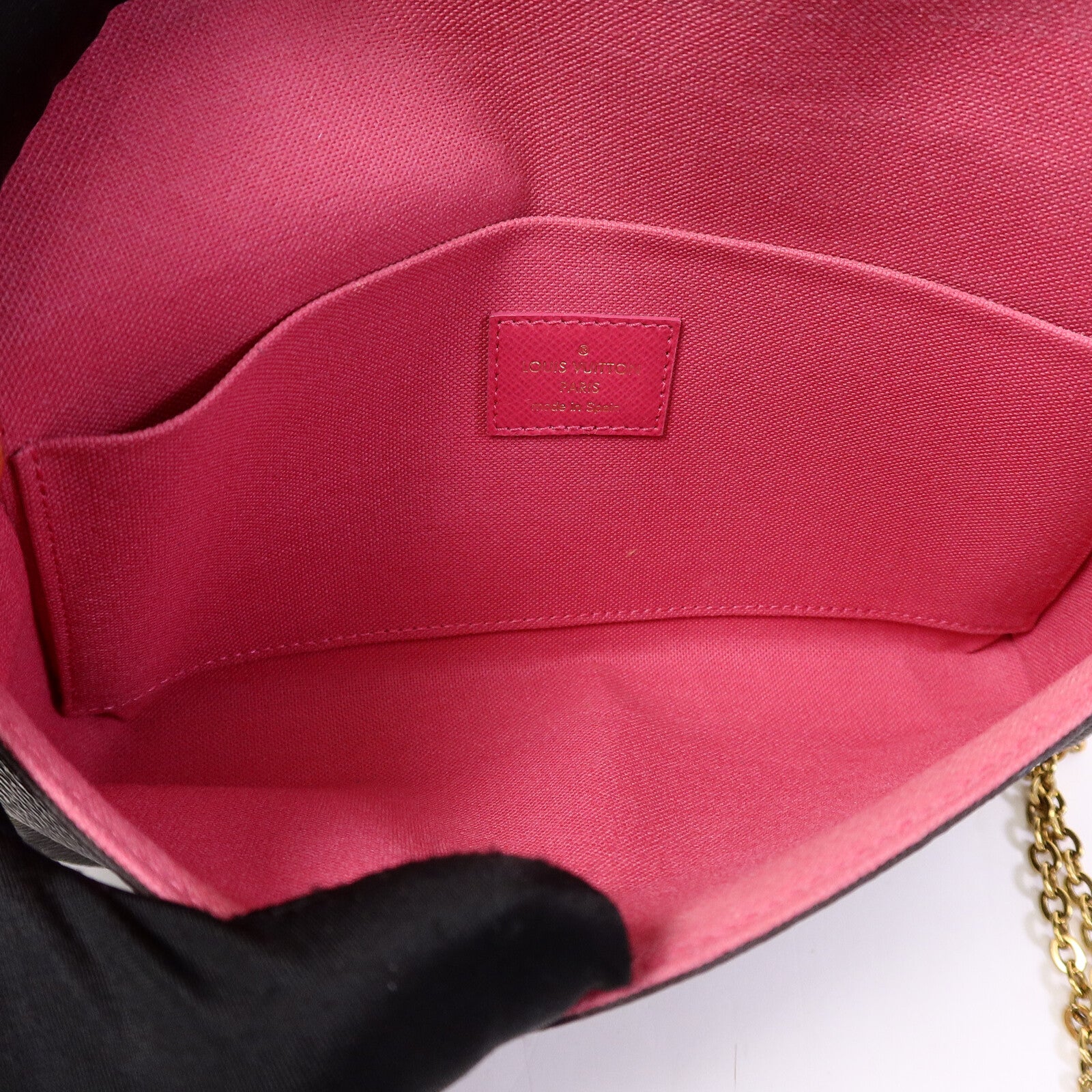 LOUIS VUITTON Monogram Hollywood Xmas Felicie Pochette肩背袋