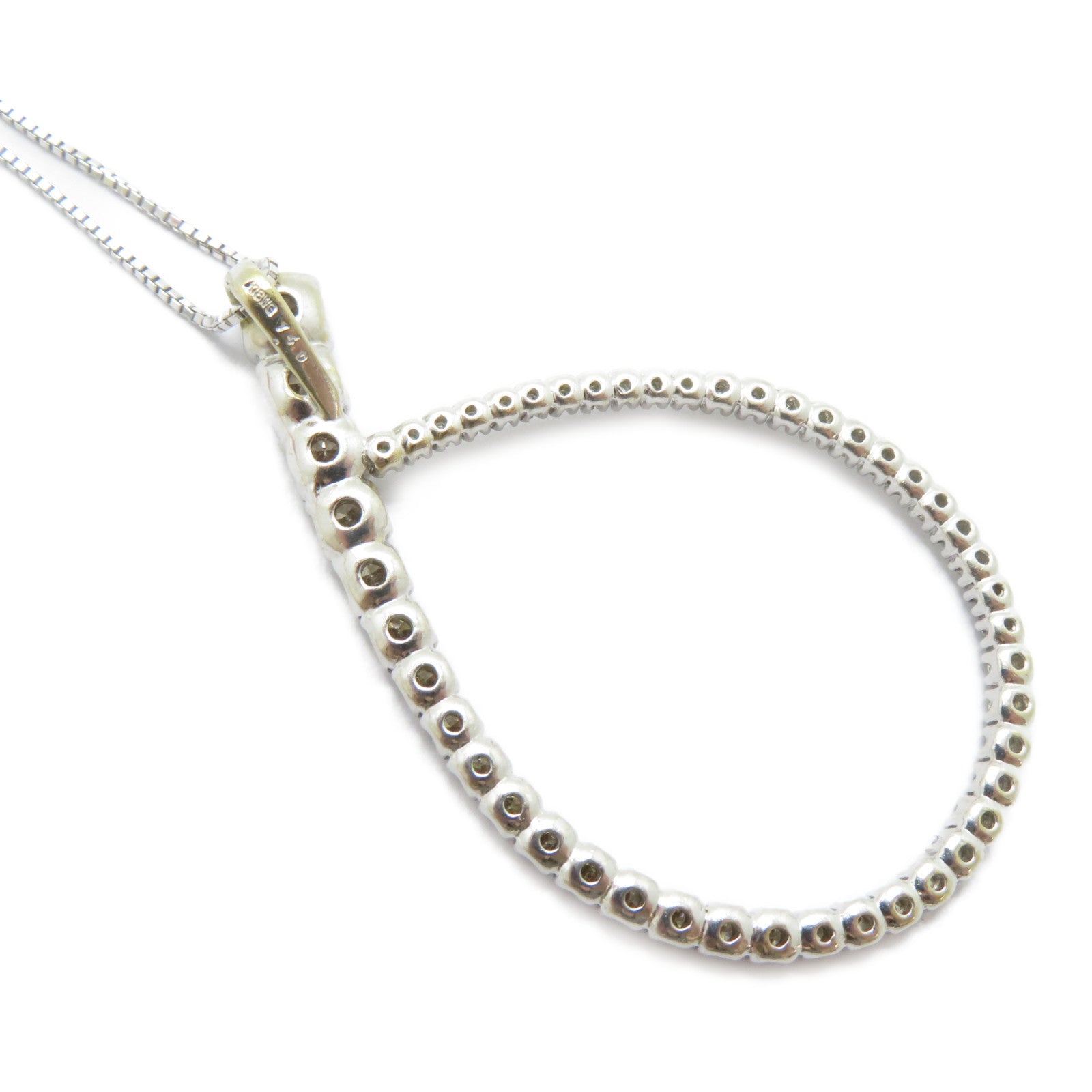 JEWELRY 18K白金Diamond Necklace 1.40ct鑽石項鍊