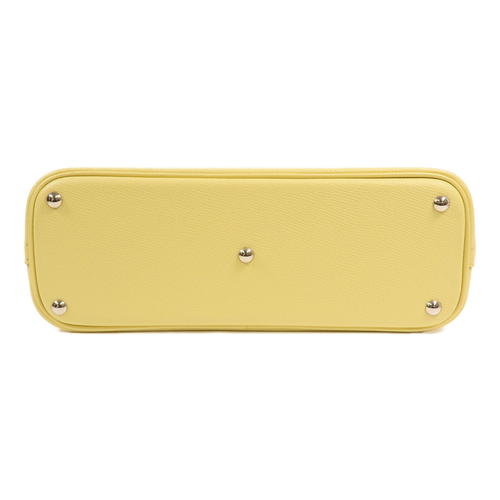 HERMES Epsom皮革Bolide 27銀扣手挽肩背兩用袋Jaune Poussin
