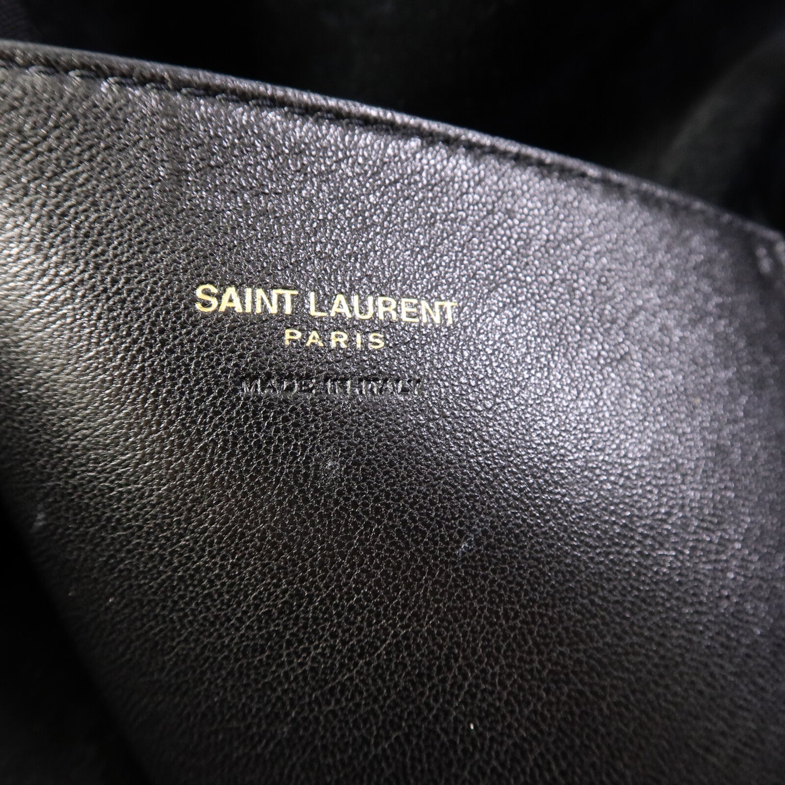 YVES SAINT LAURENT 羊皮皮革Paris VII Pochon手挽袋