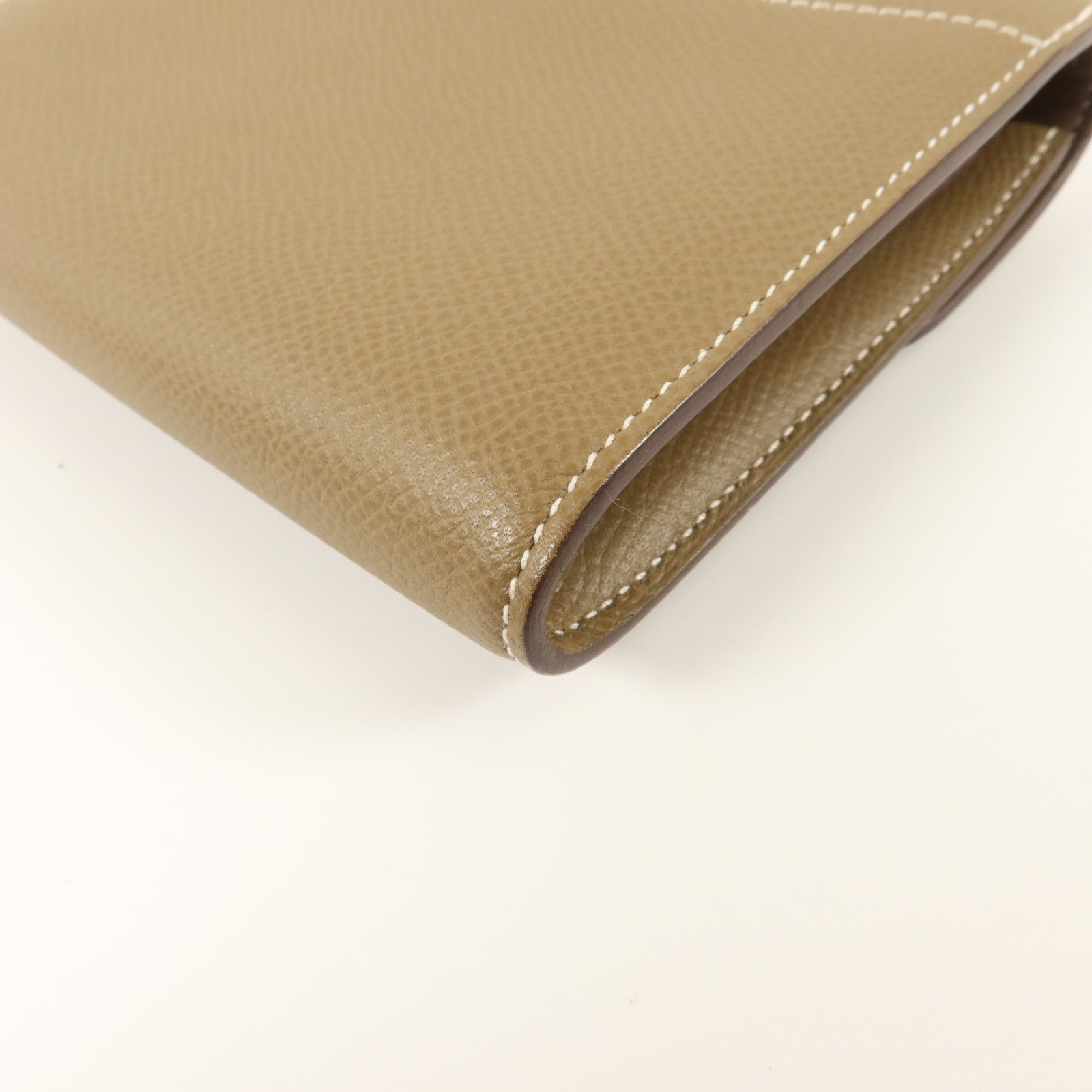 HERMES 【激減優惠】Epsom皮革Constance Compact Wallet錢包Etoupe