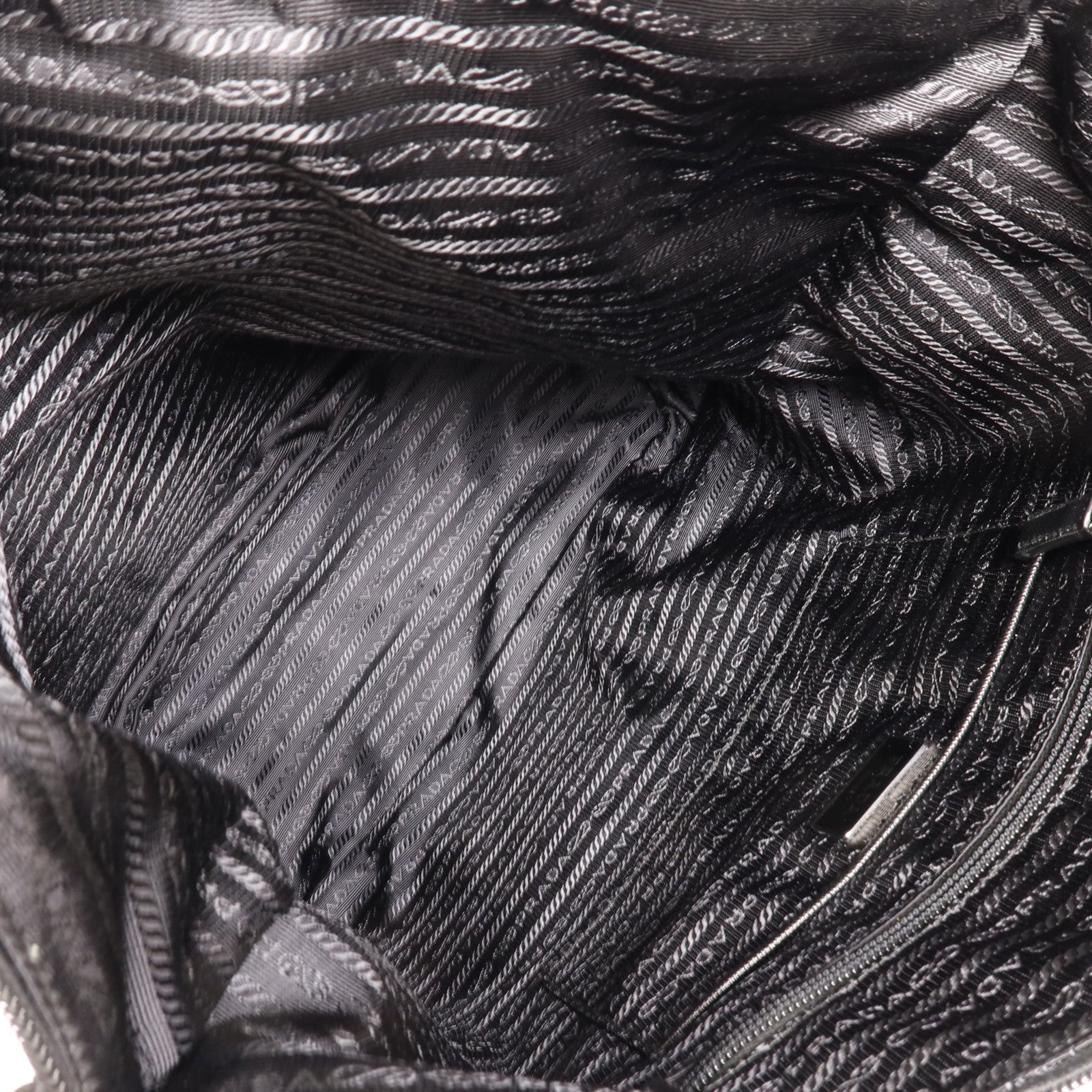 PRADA 尼龍2 Way Shoulder銀扣手挽肩背兩用袋