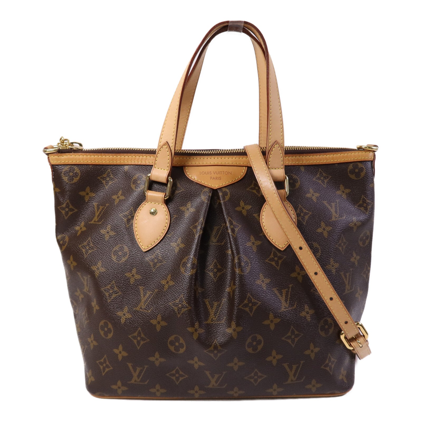LOUIS VUITTON Monogram Palermo PM金扣手挽肩背兩用袋