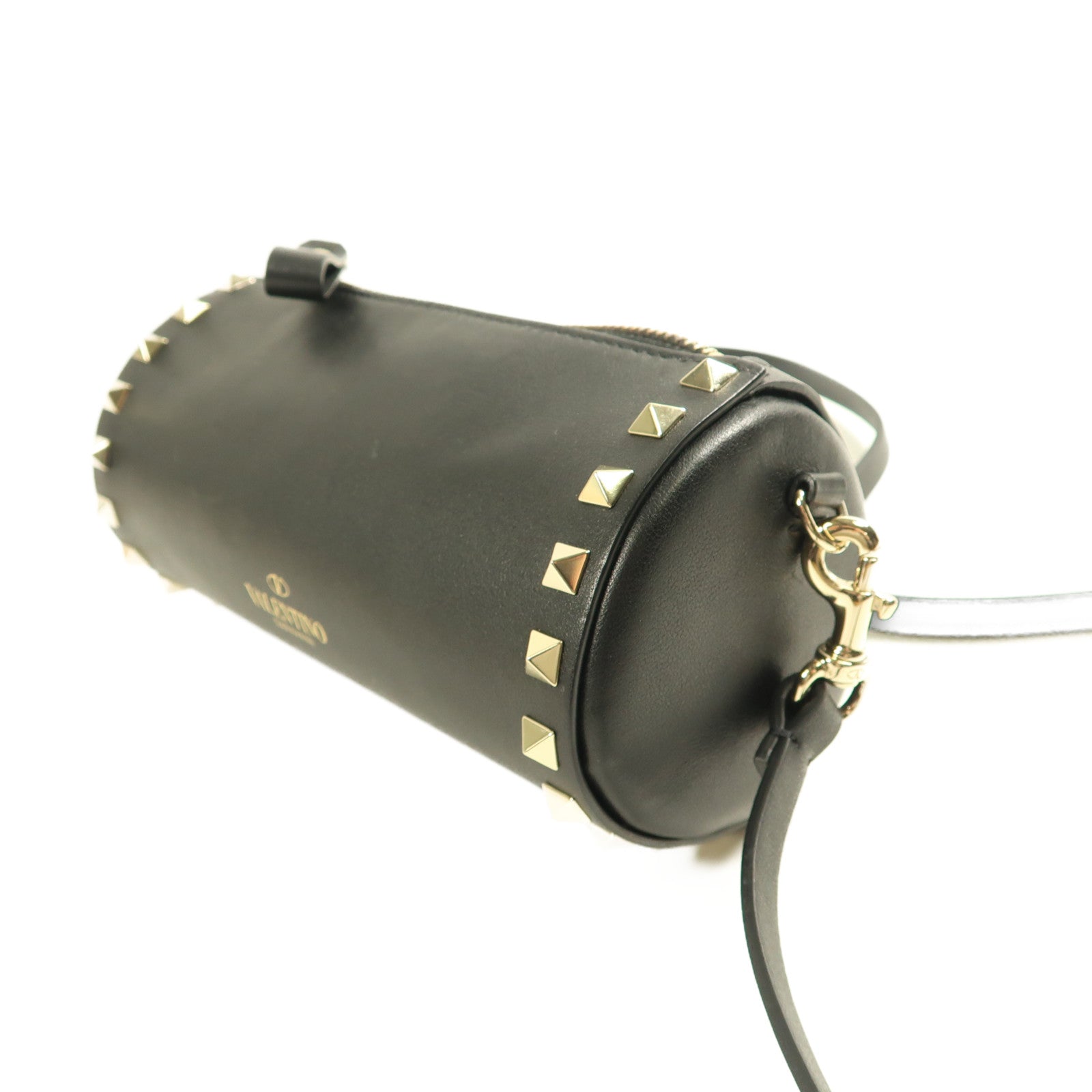 Valentino 牛皮皮革Shoulder Bag金扣肩背袋