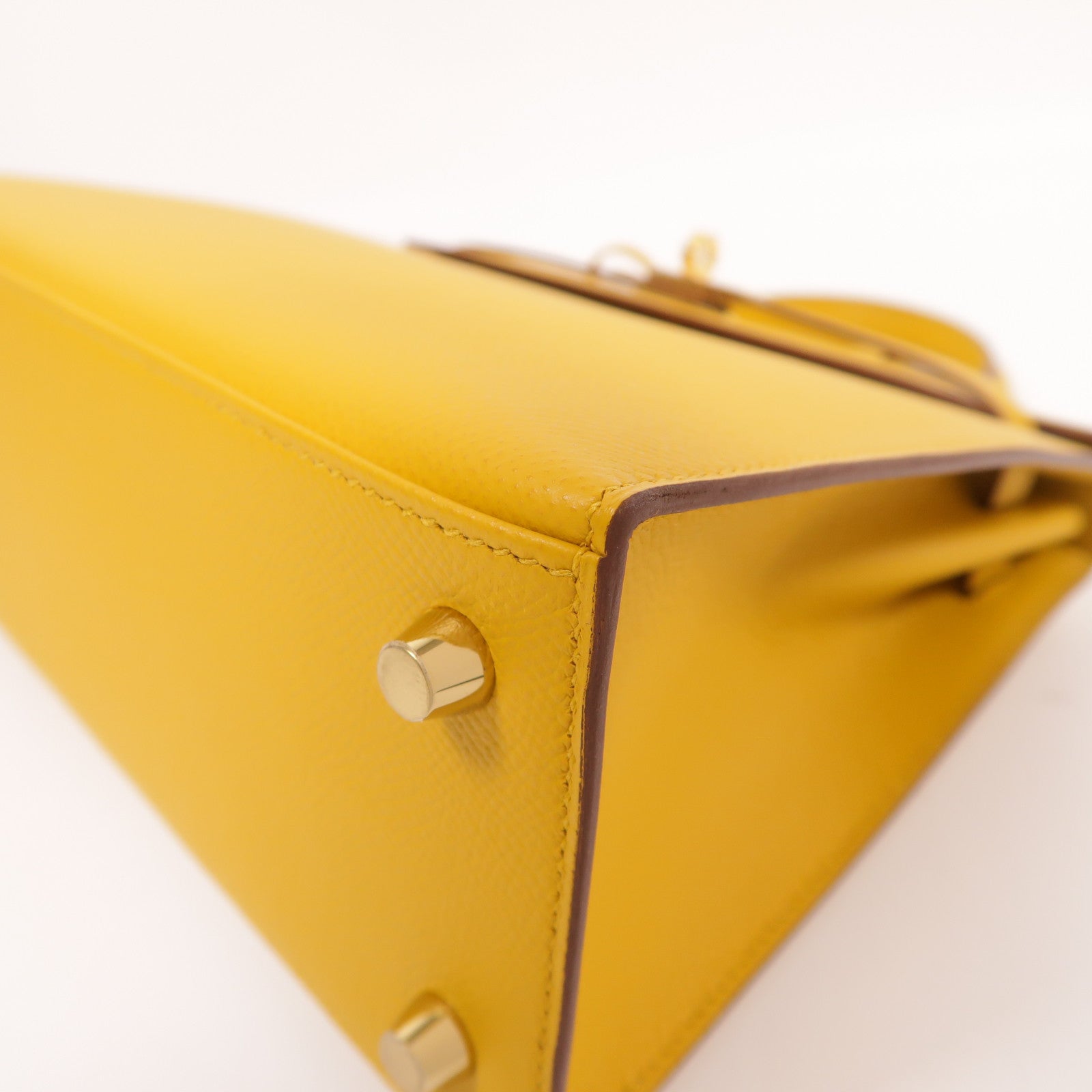 HERMES Epsom皮革Kelly 25金扣手挽肩背兩用袋