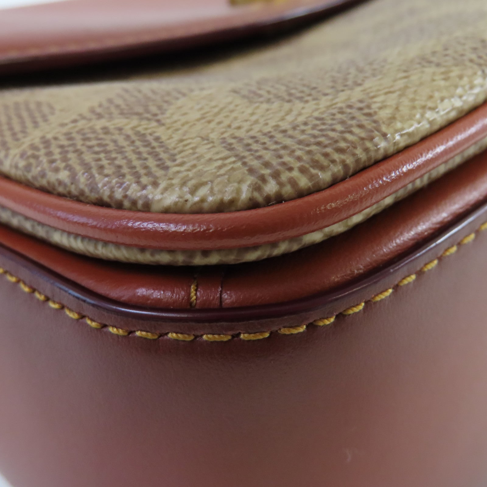 COACH 【激減優惠】塗層帆布/牛皮皮革Marlie Top Handle 2Way Shoulder Bag金扣鏈帶肩背袋啡色