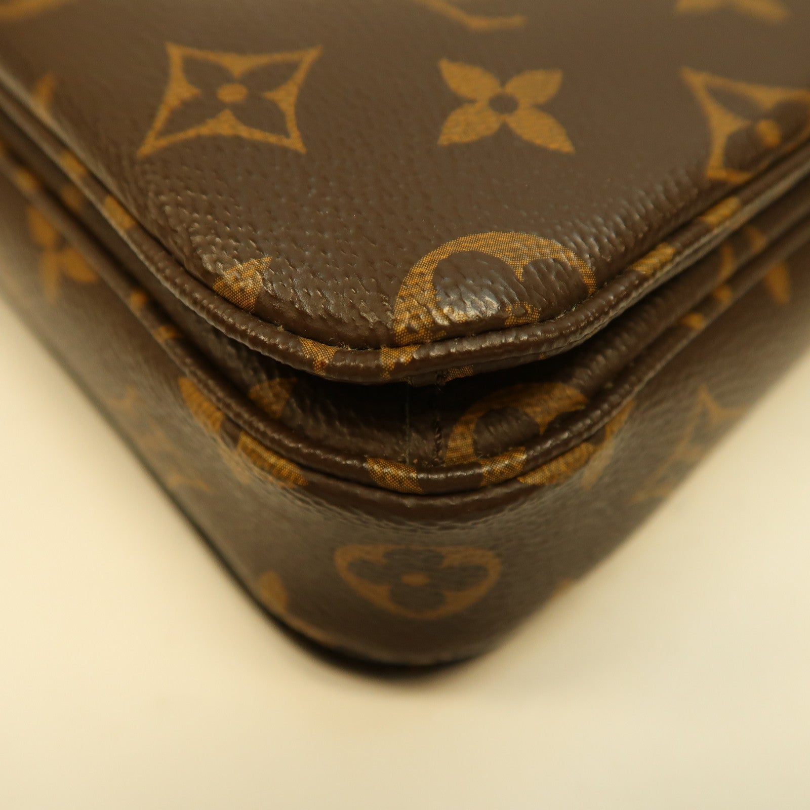 LOUIS VUITTON (PRICE DOWN) LV GHW Pochette Metis 2Way Shoulder Bag Monogram M44875 Brown