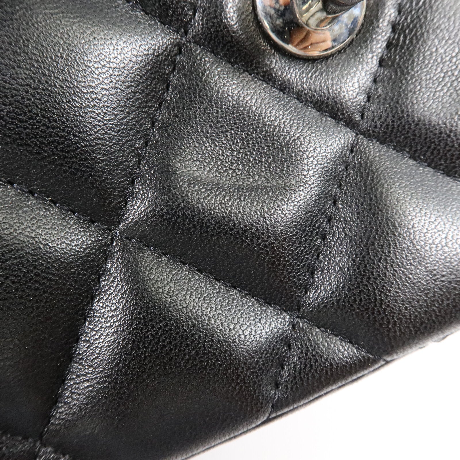 CHANEL 羊皮皮革Large Classic鏈帶肩背袋