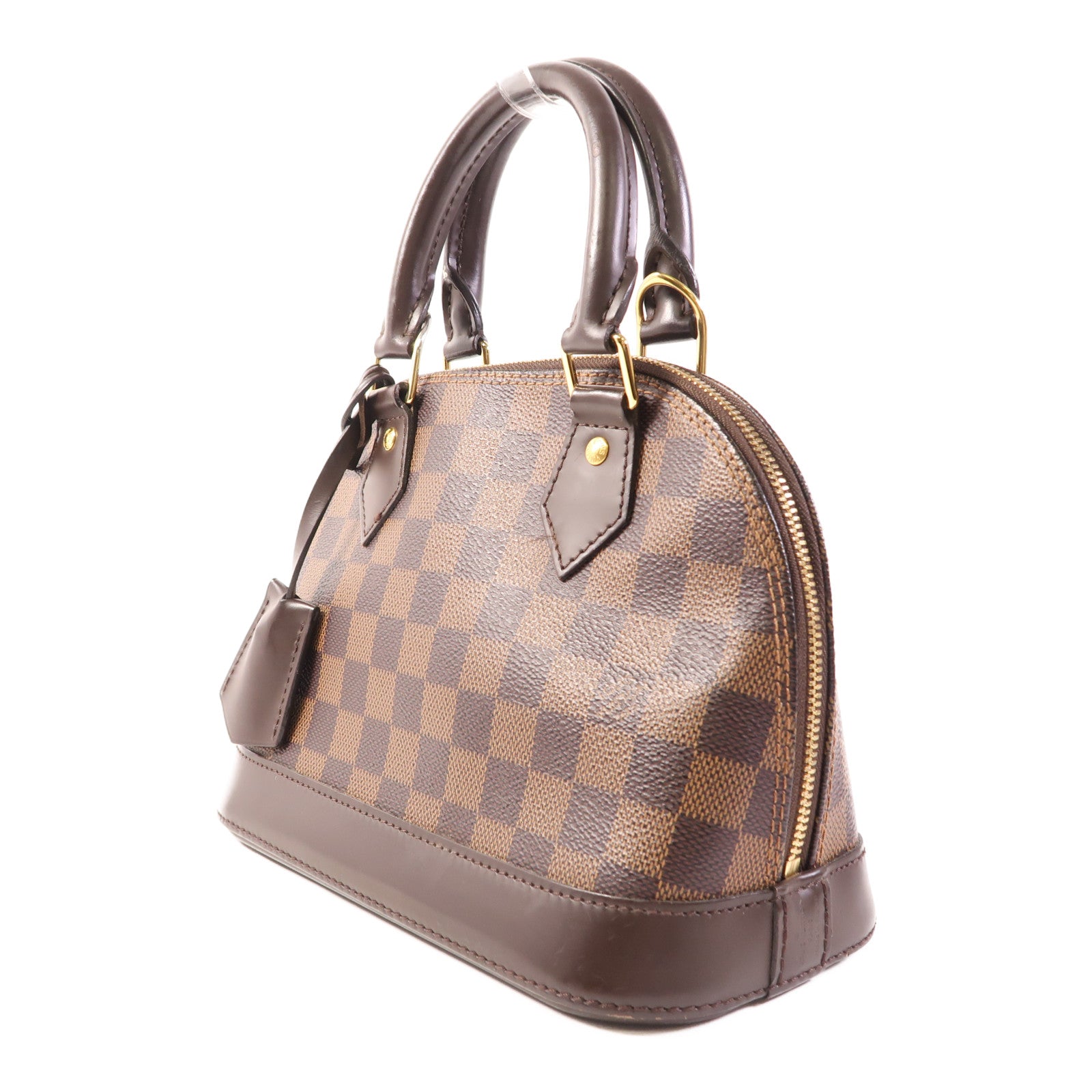 LOUIS VUITTON Damier Alma BB金扣手挽肩背兩用袋
