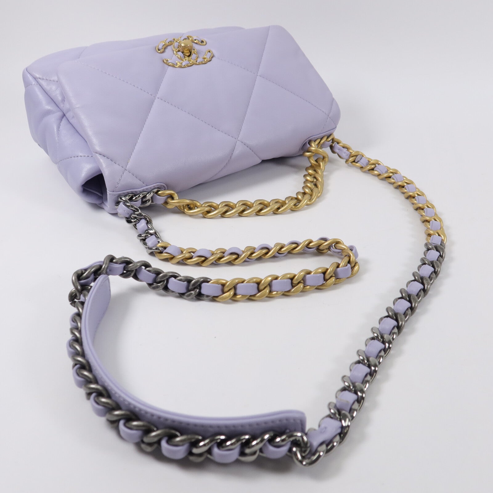 CHANEL 羊皮皮革Chanel 19手挽肩背兩用袋