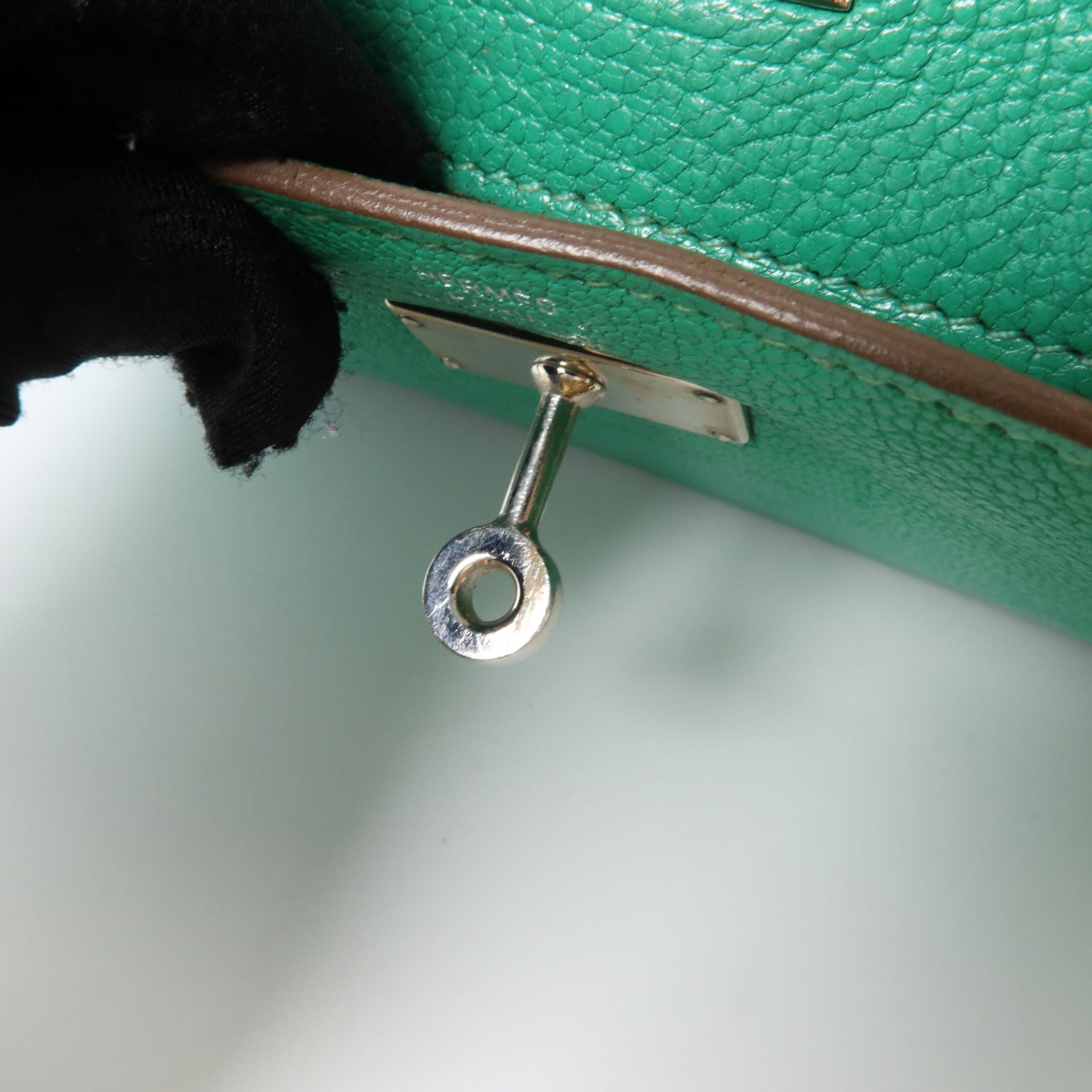 HERMES Chevre皮革Kelly Wallet長錢包Bambou