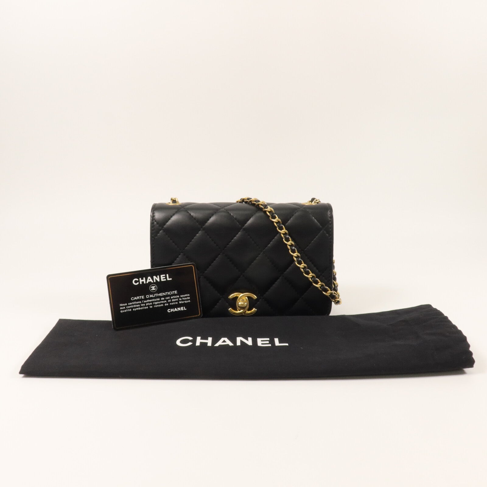 CHANEL 羊皮皮革Chain Shoulder鏈帶肩背袋
