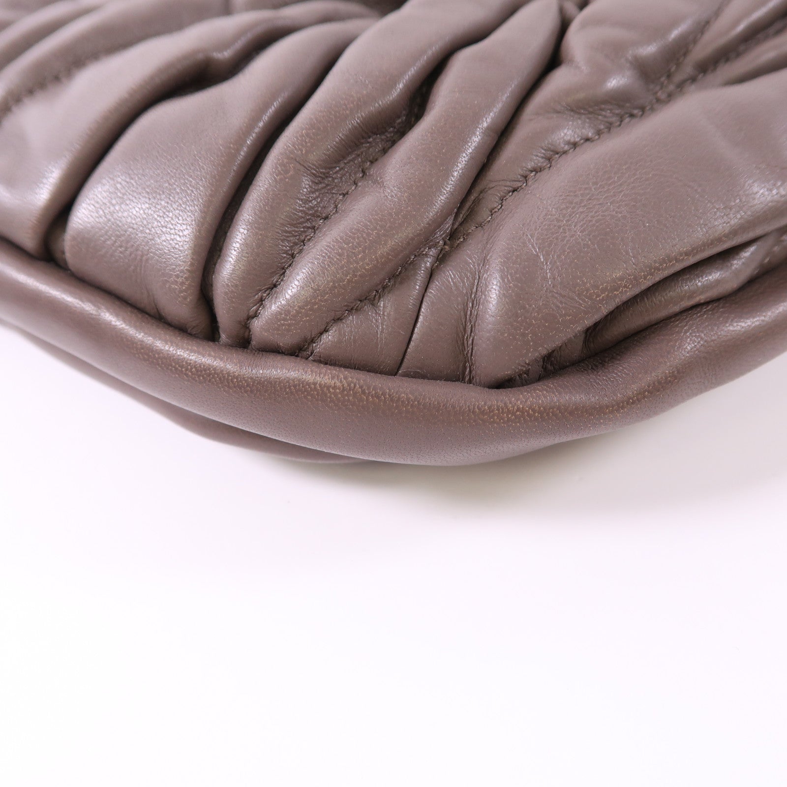 Miu Miu 羊皮皮革Shoulder Bag金扣手挽肩背兩用袋