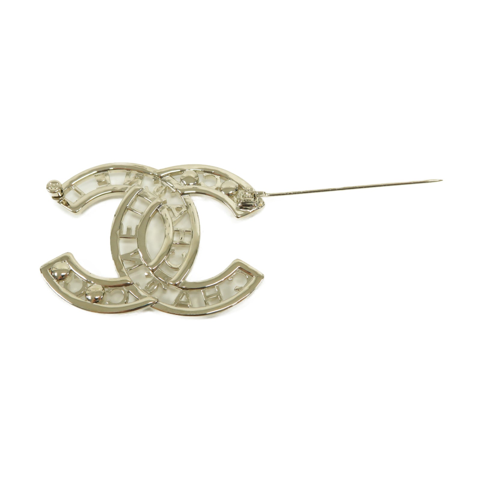 CHANEL 金屬Brooch胸針銀色