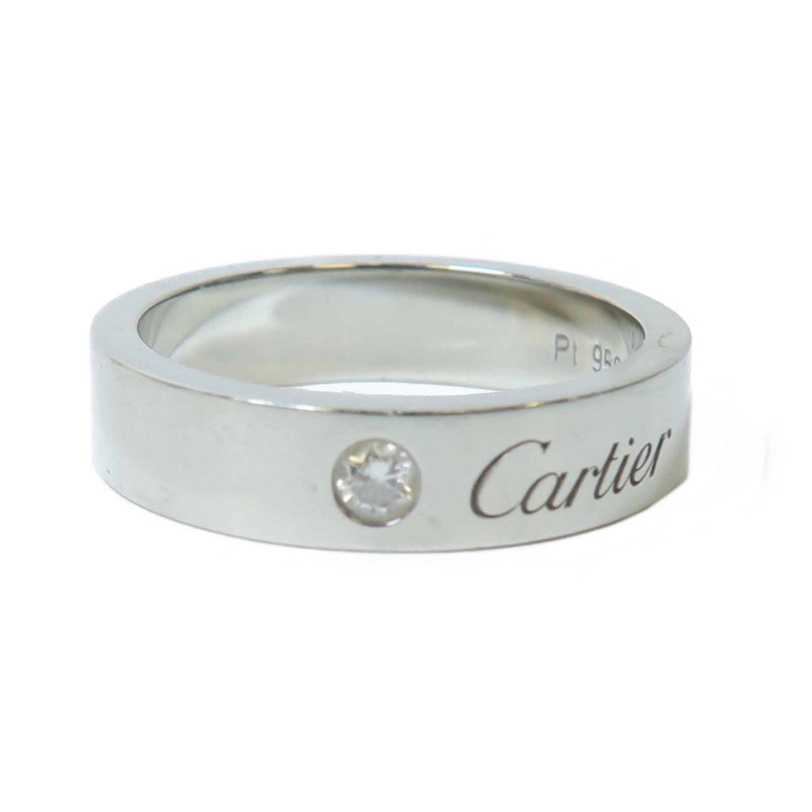 CARTIER 【激減優惠】PT950鉑金Wedding Ring戒指US#4