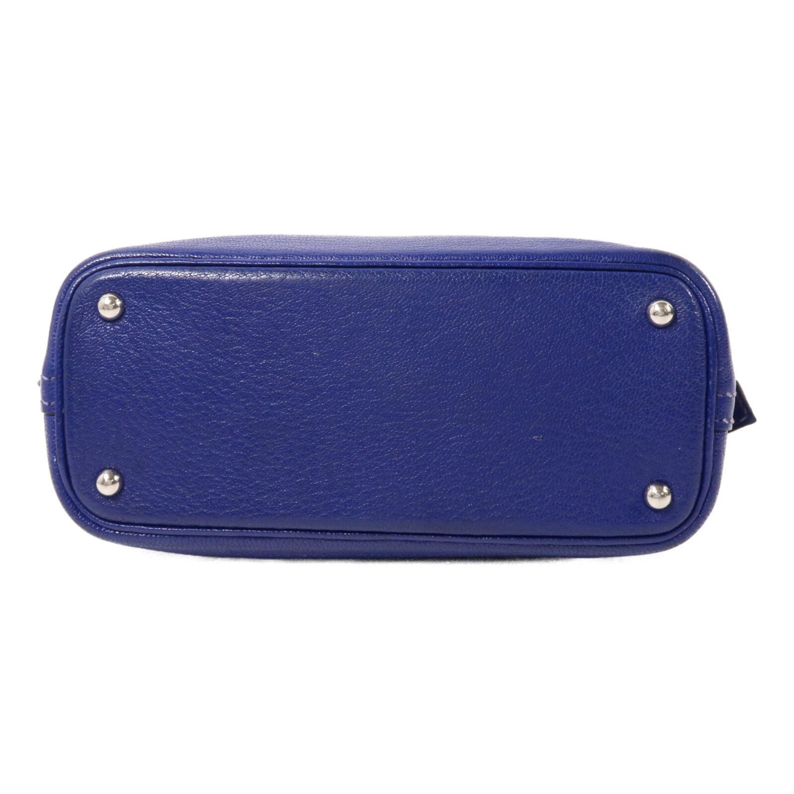 HERMES Chevre皮革Mini Bolide手挽肩背兩用袋Bleu Saphir