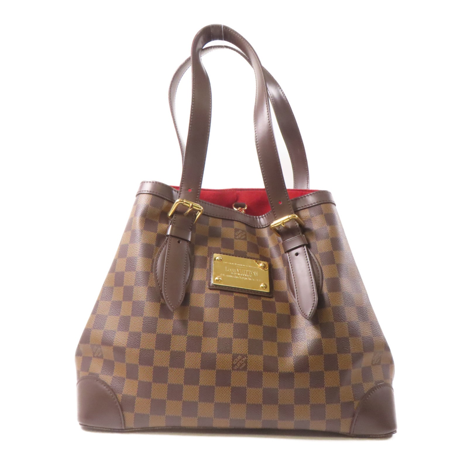 LOUIS VUITTON 【激減優惠】Damier Hampstead MM金扣手挽袋/肩背袋啡色