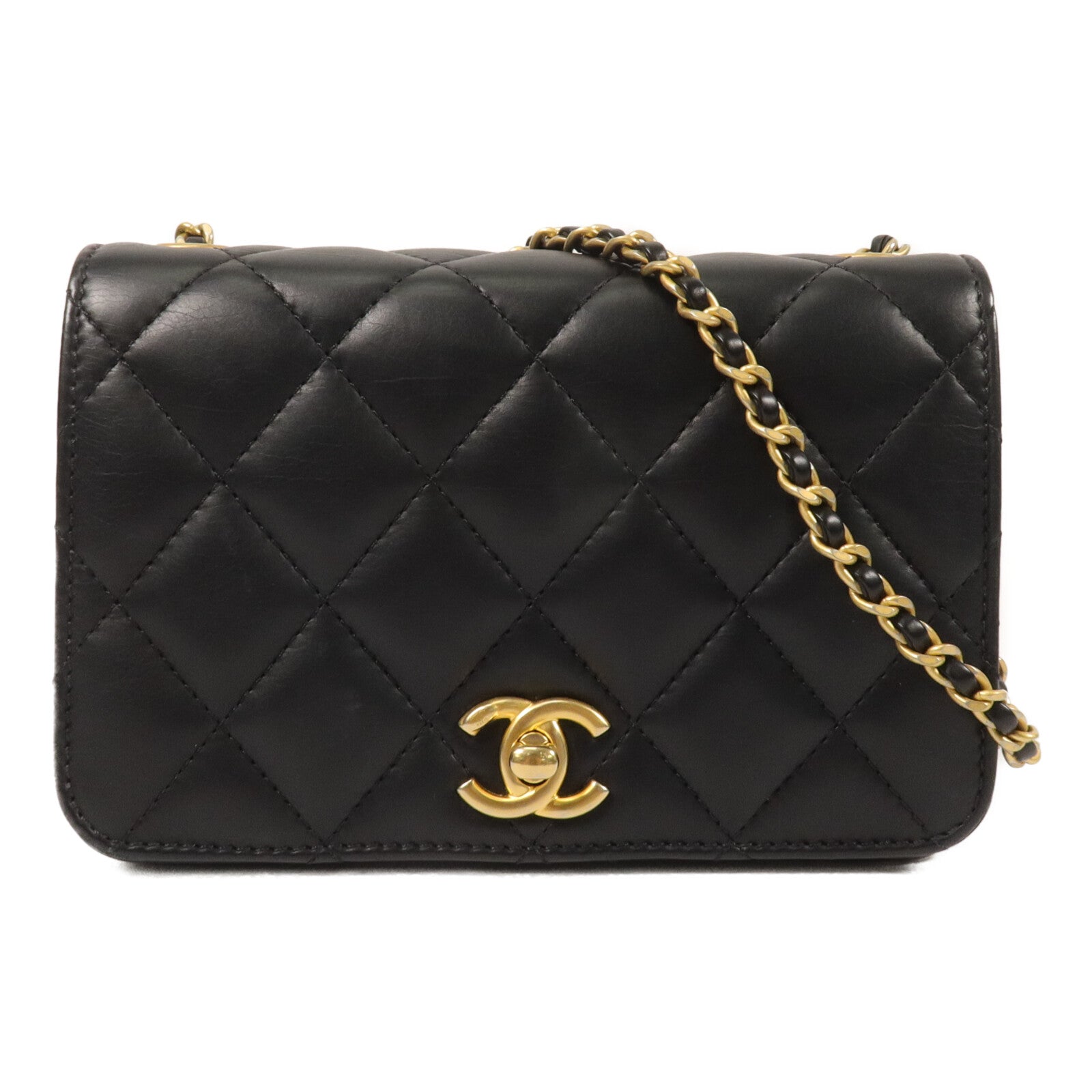 CHANEL 羊皮皮革Chain Shoulder鏈帶肩背袋