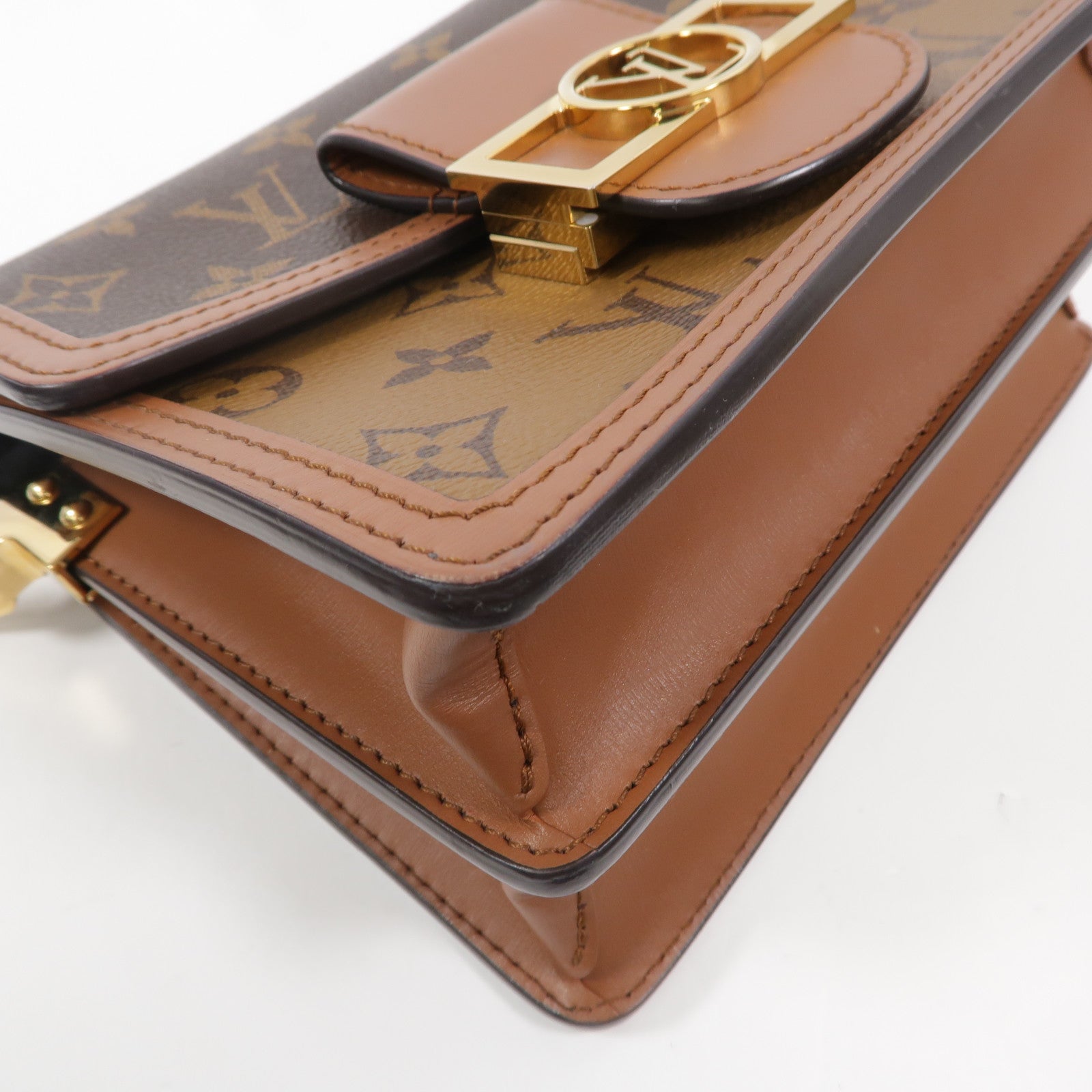 LOUIS VUITTON Monogram Reverse Mini Dauphine肩背袋