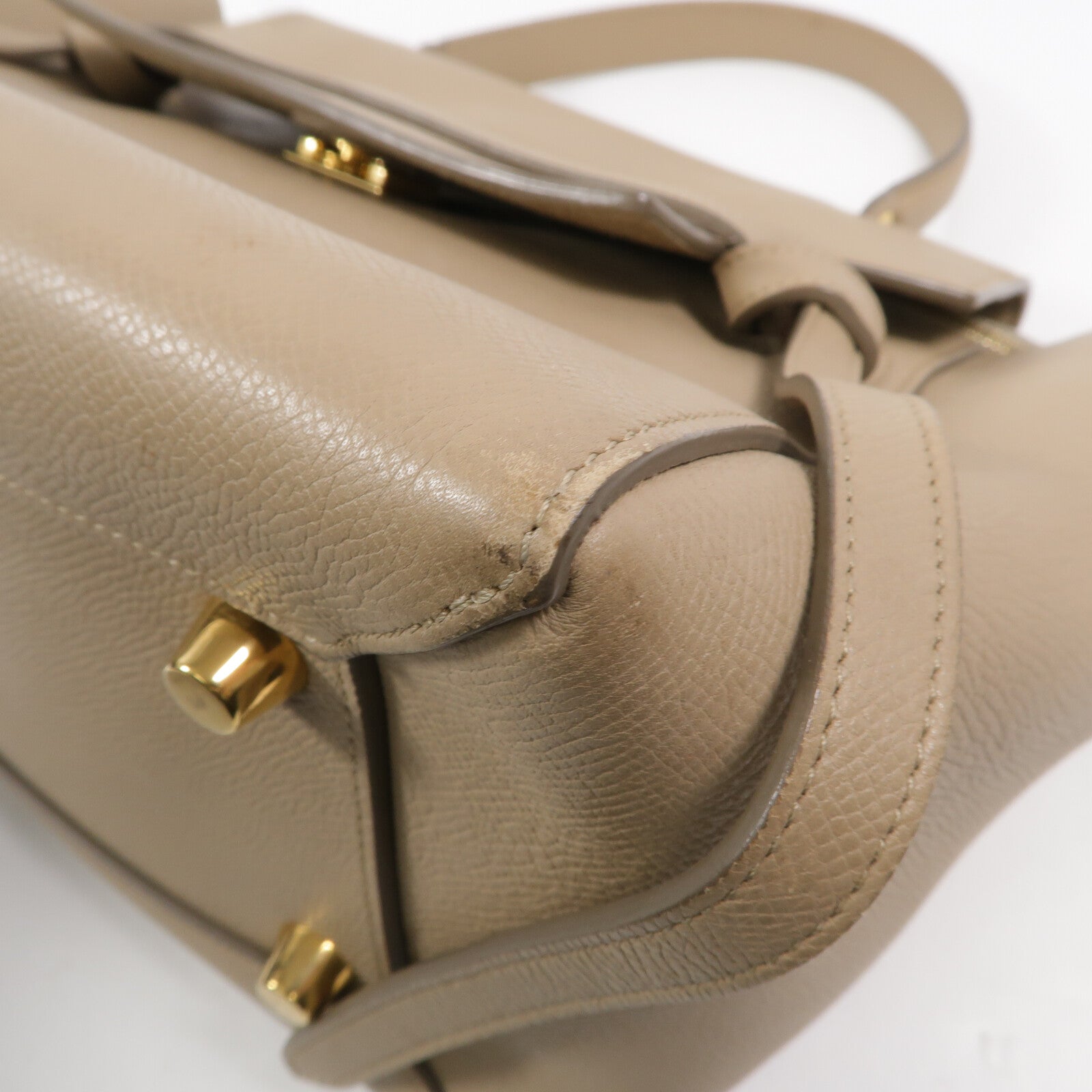 CELINE 牛皮皮革Micro Belt Bag手挽袋