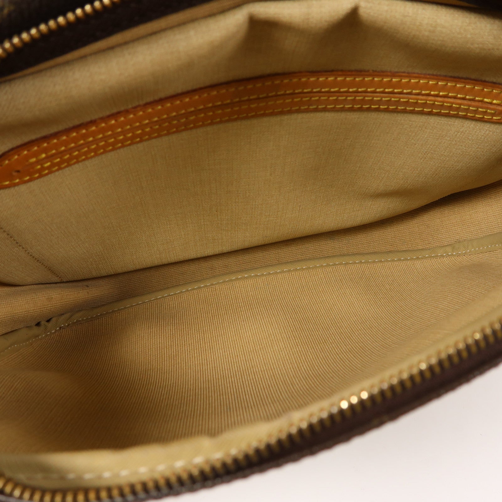 LOUIS VUITTON Monogram Reporter PM金扣肩背袋棕色