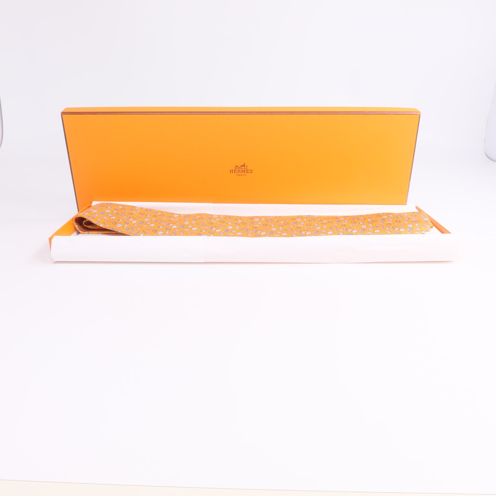 HERMES 絲質Tie領帶