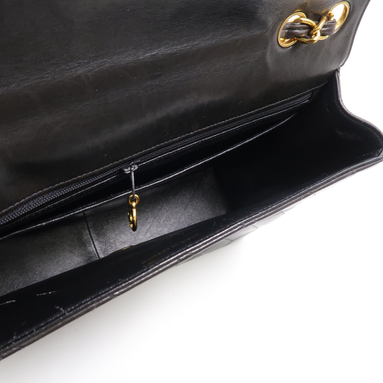 CHANEL 羊皮皮革Vintage Chain Shoulder鏈帶肩背袋