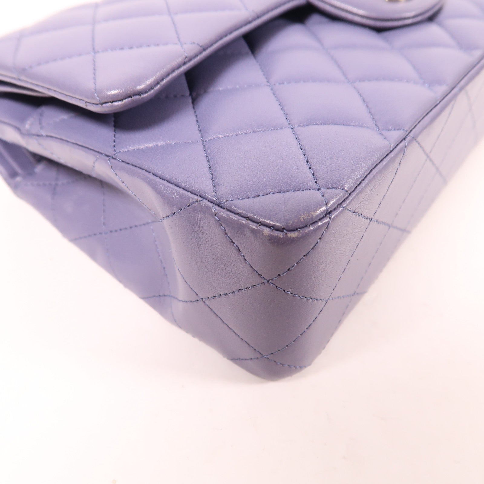 CHANEL 羊皮皮革Classic 25銀扣鏈帶肩背袋