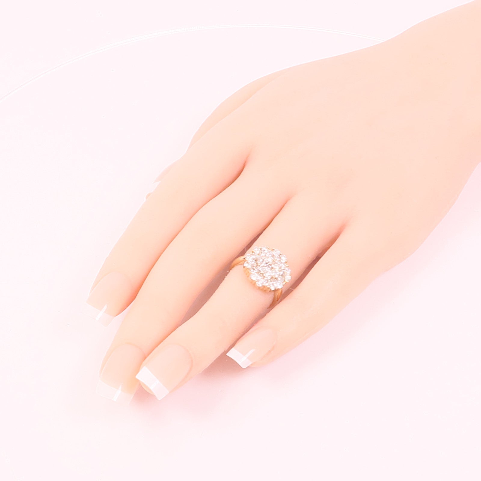 JEWELRY 【激減優惠】18K玫瑰金Diamond Ring鑽石戒指US#4.5