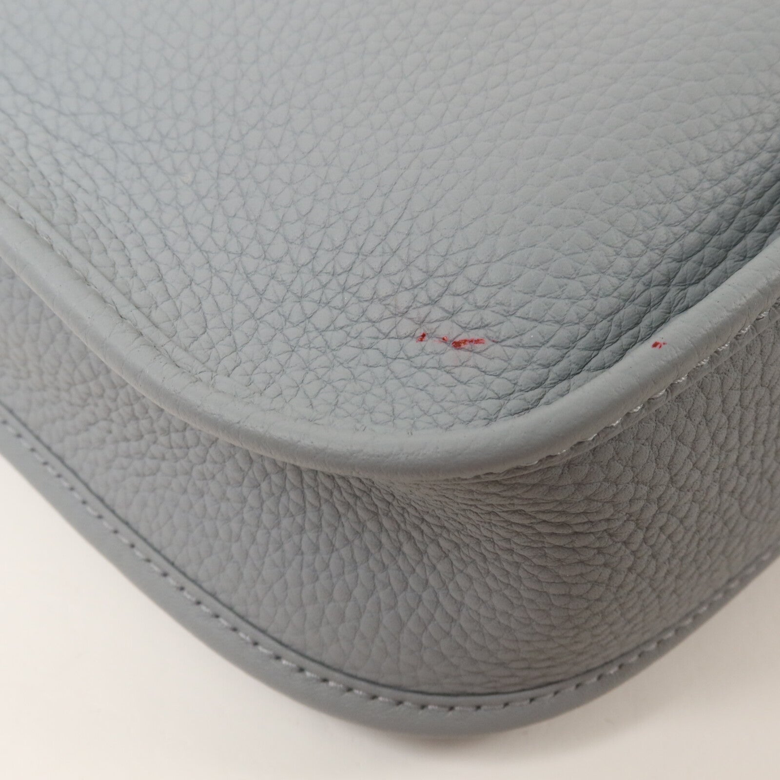 HERMES Clemence皮革Evelyne PM 肩背袋Gris Pantin